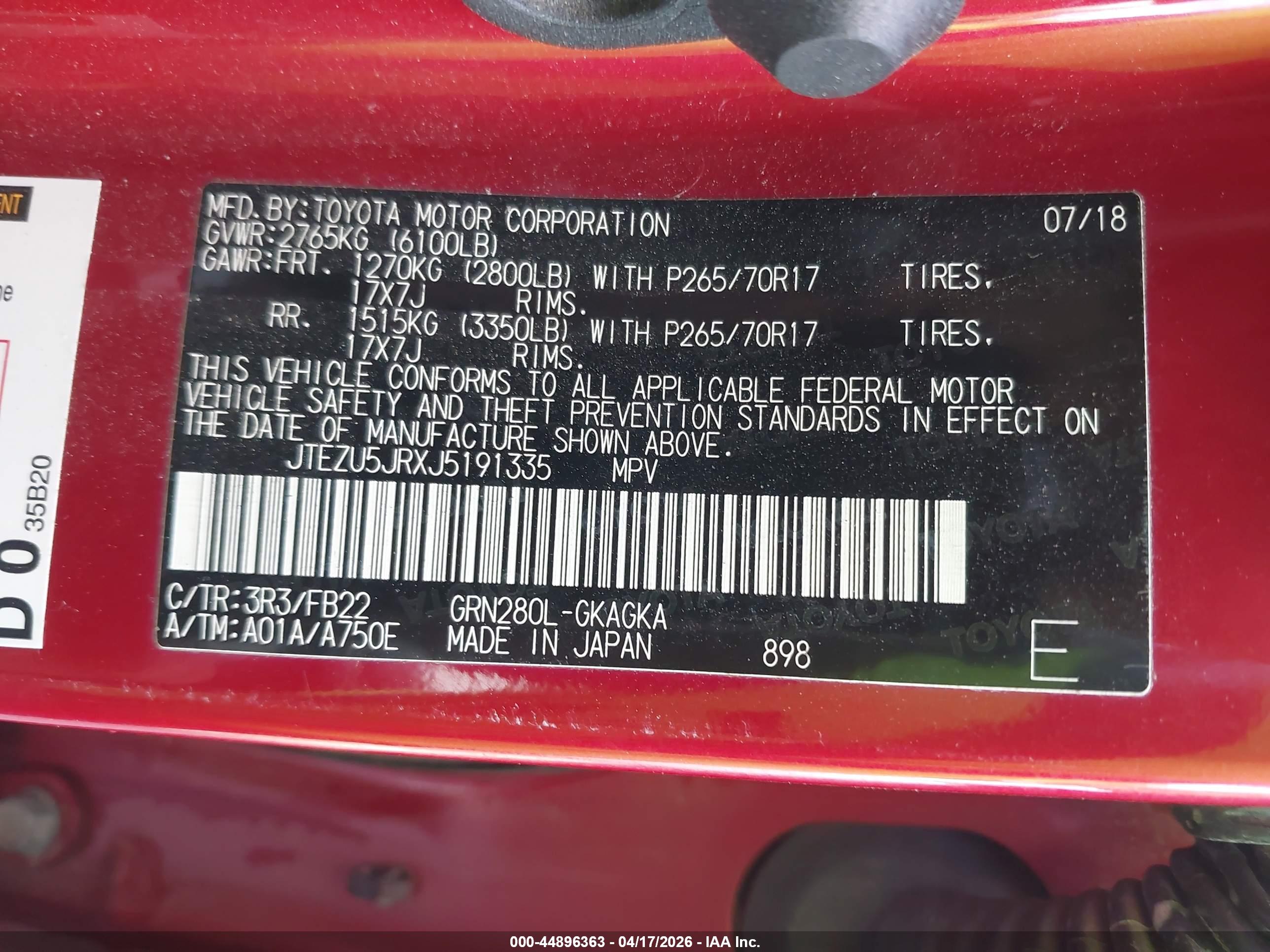 TOYOTA 4RUNNER image 9