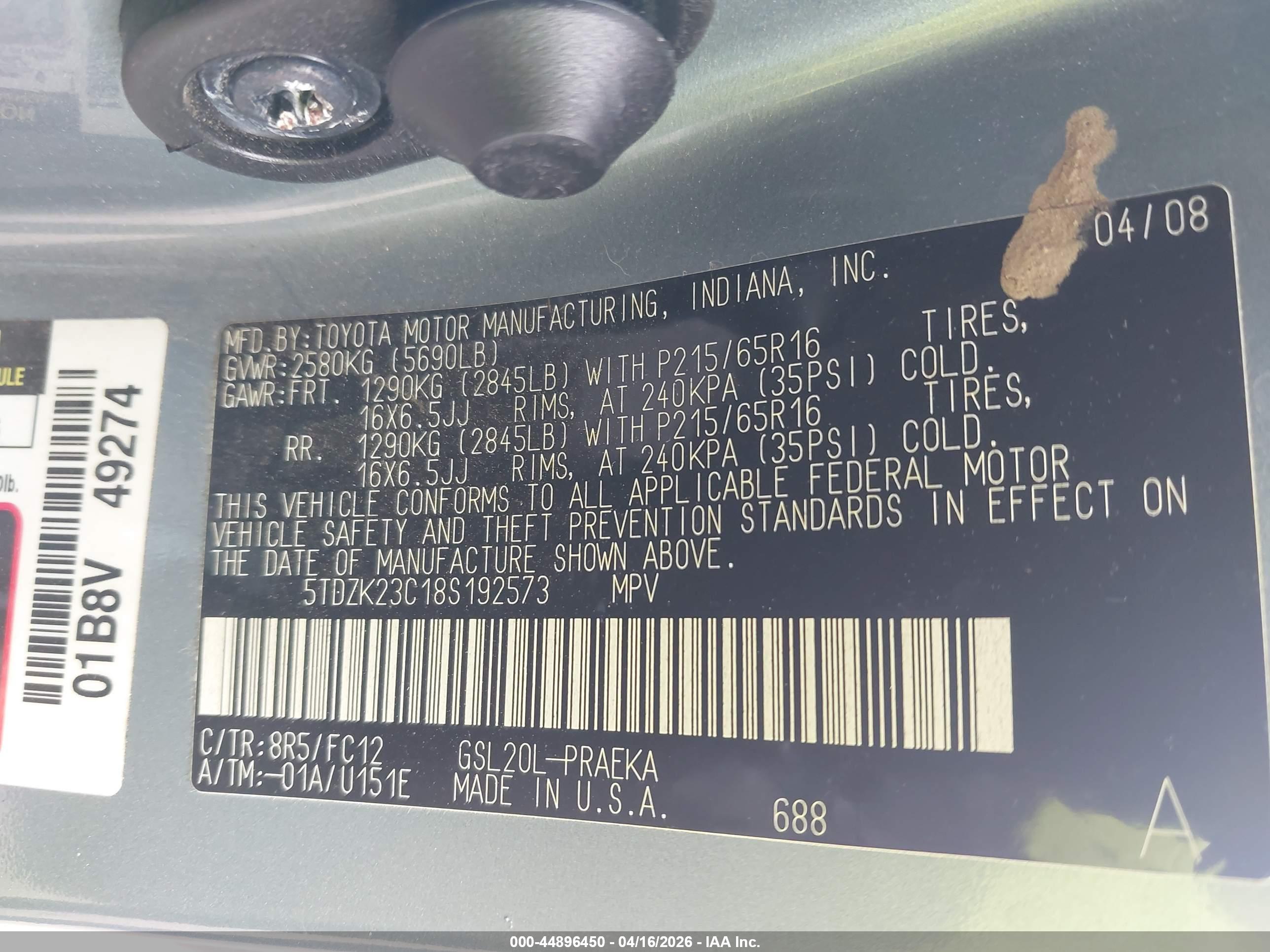 TOYOTA SIENNA image 9