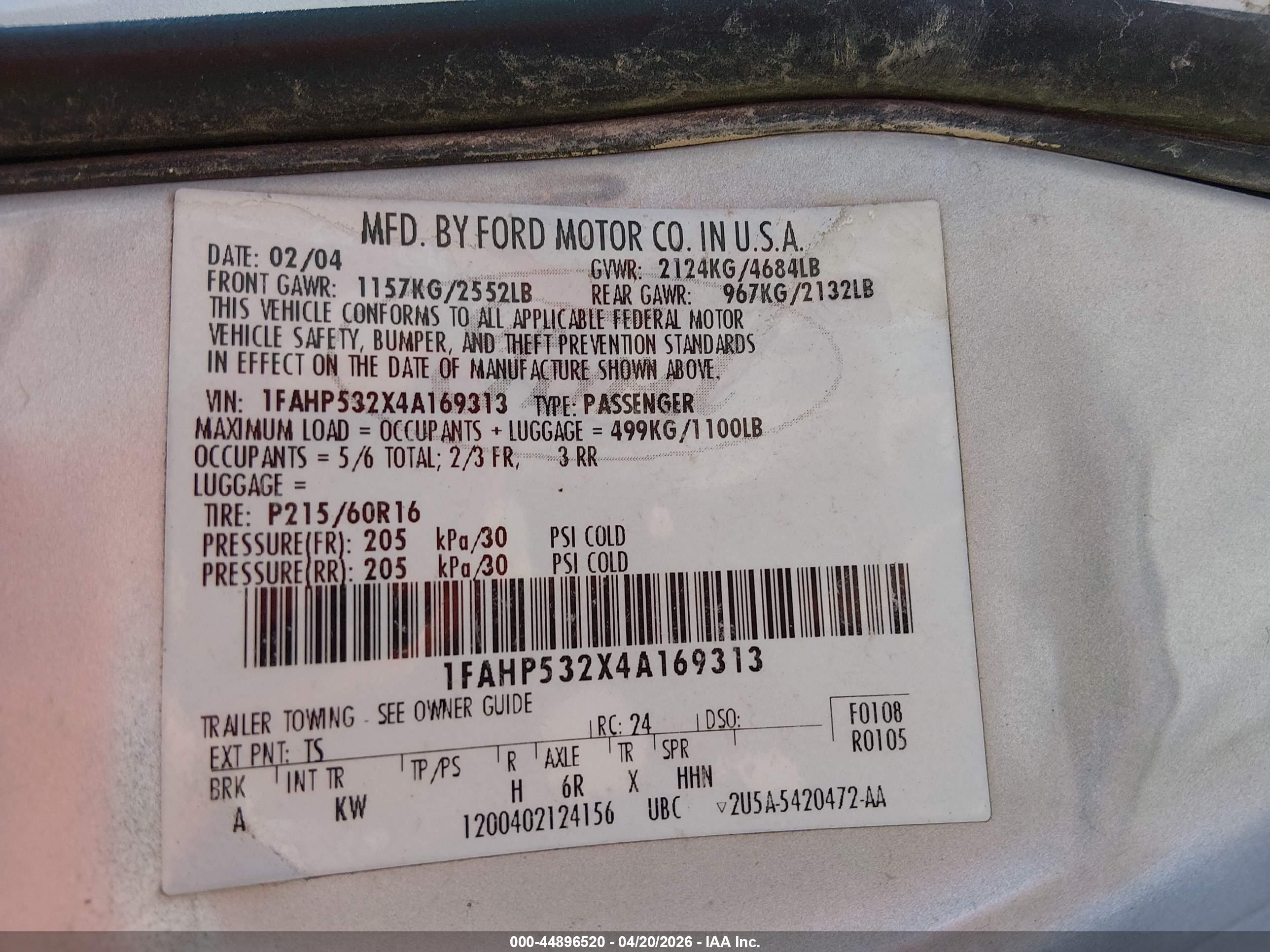 FORD TAURUS image 9