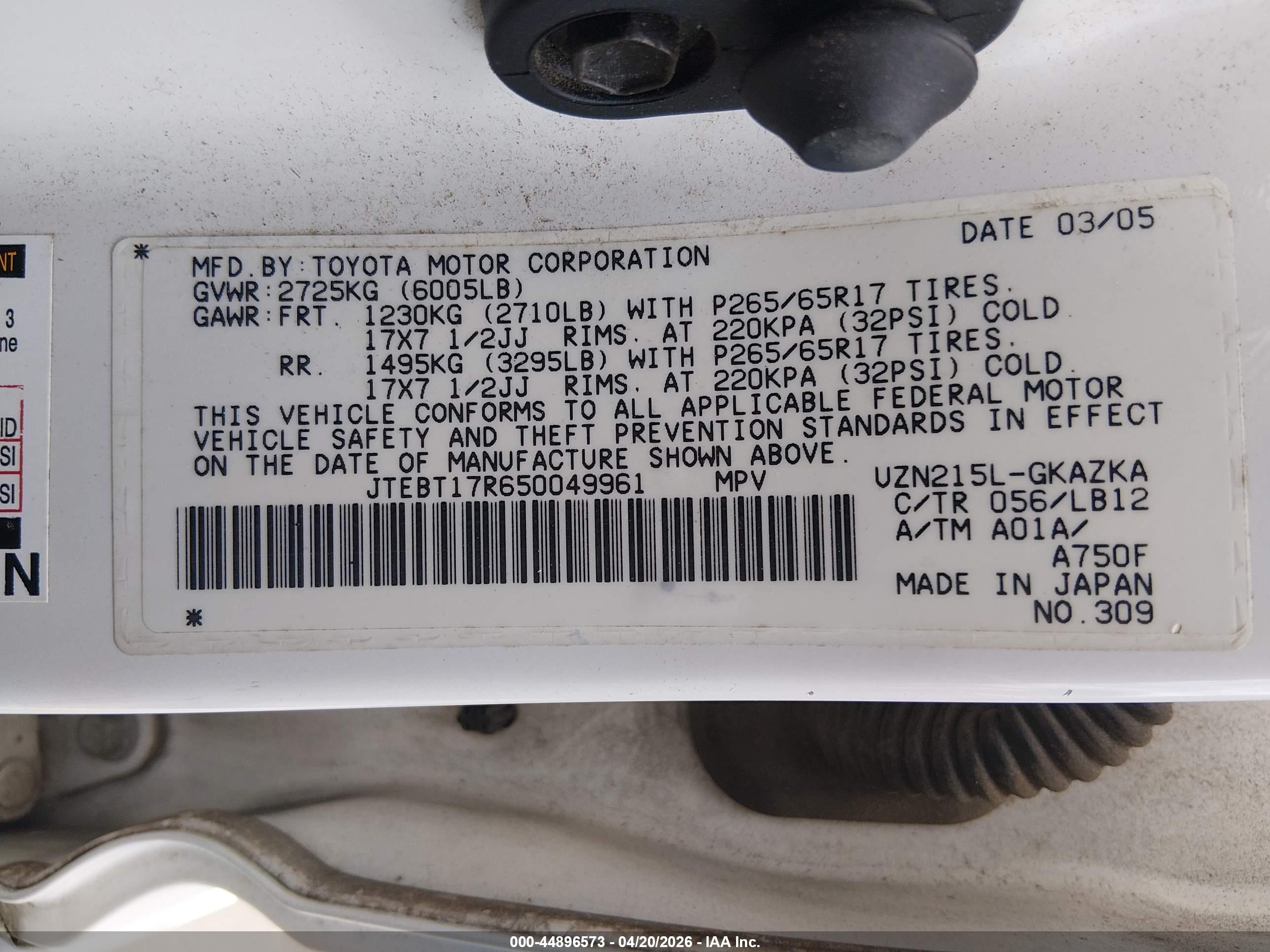 TOYOTA 4RUNNER image 9