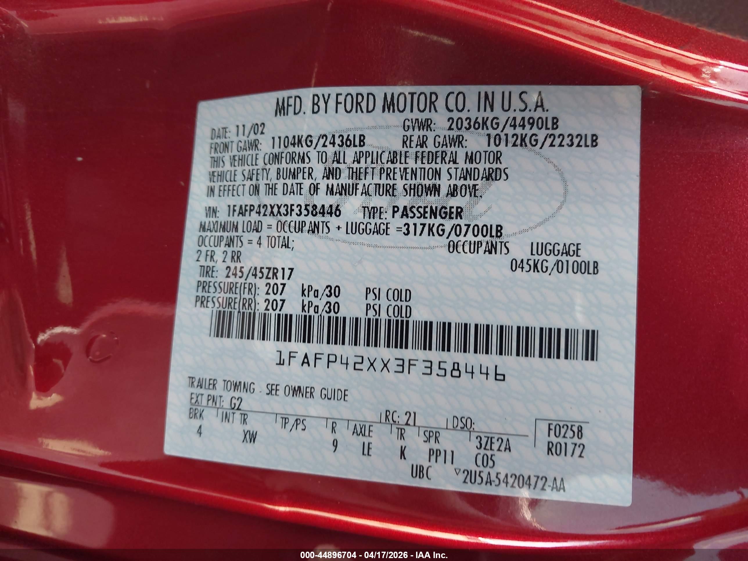 FORD MUSTANG image 9