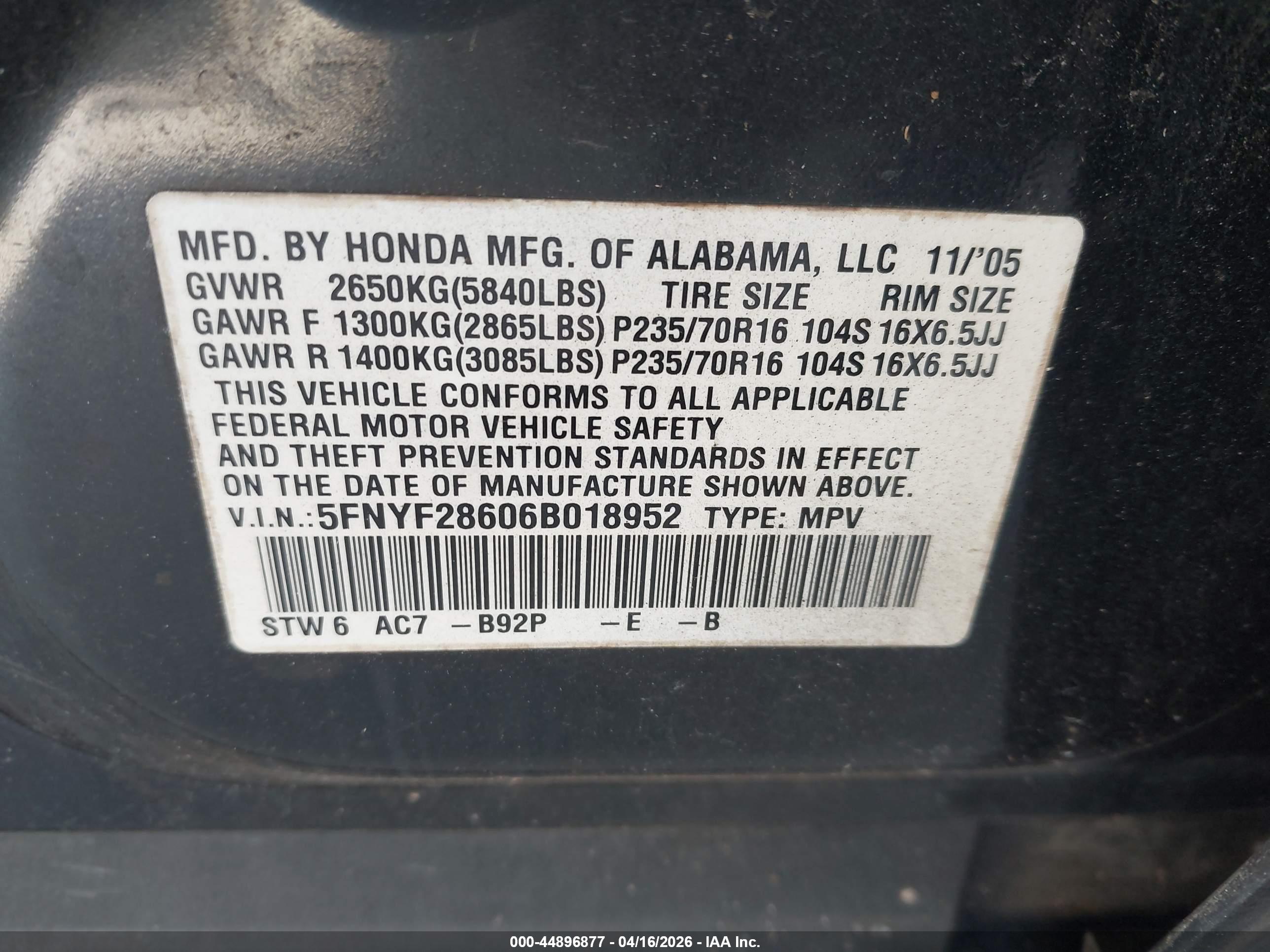 HONDA PILOT image 9
