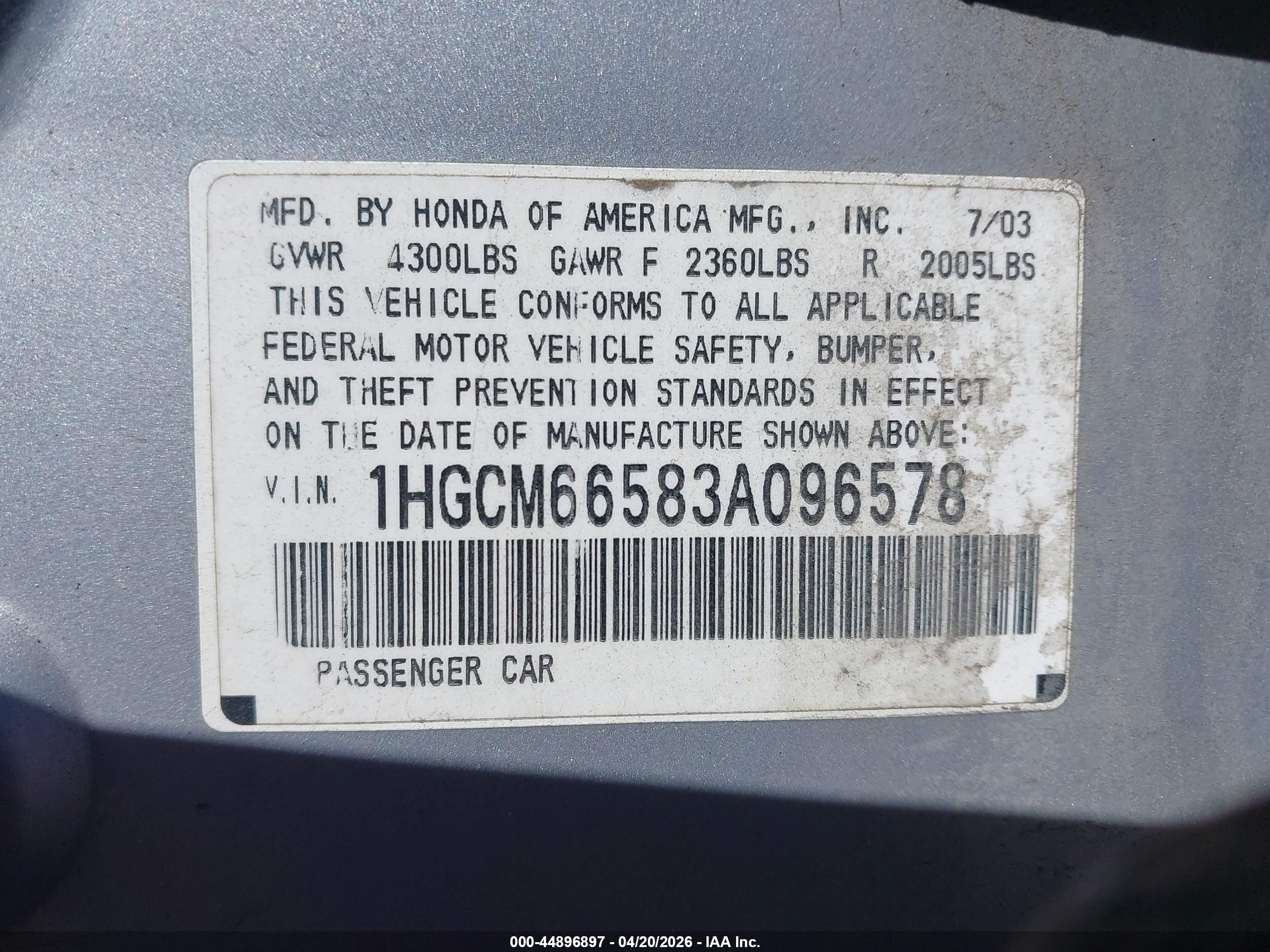 HONDA ACCORD image 9