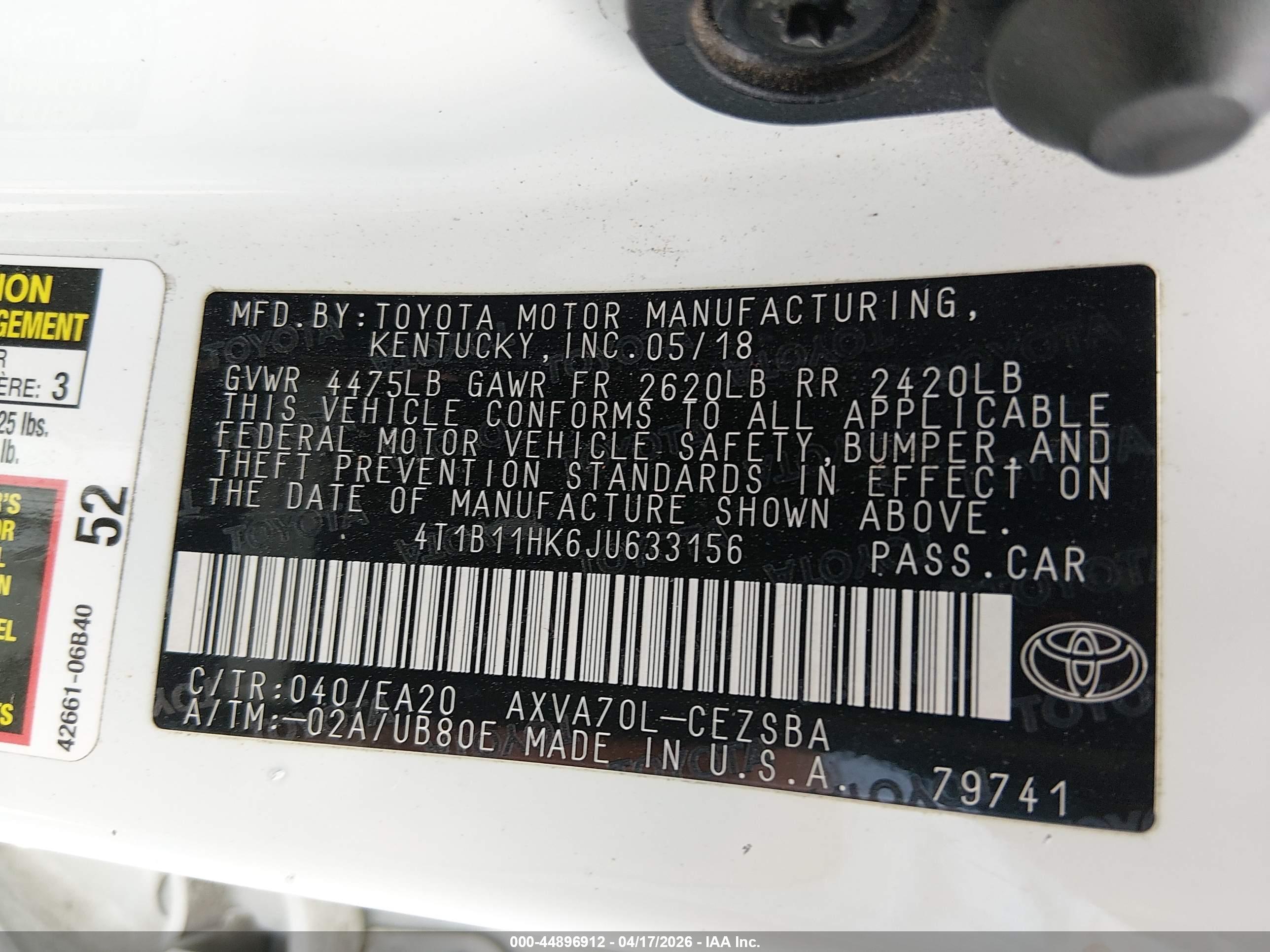 TOYOTA CAMRY image 9