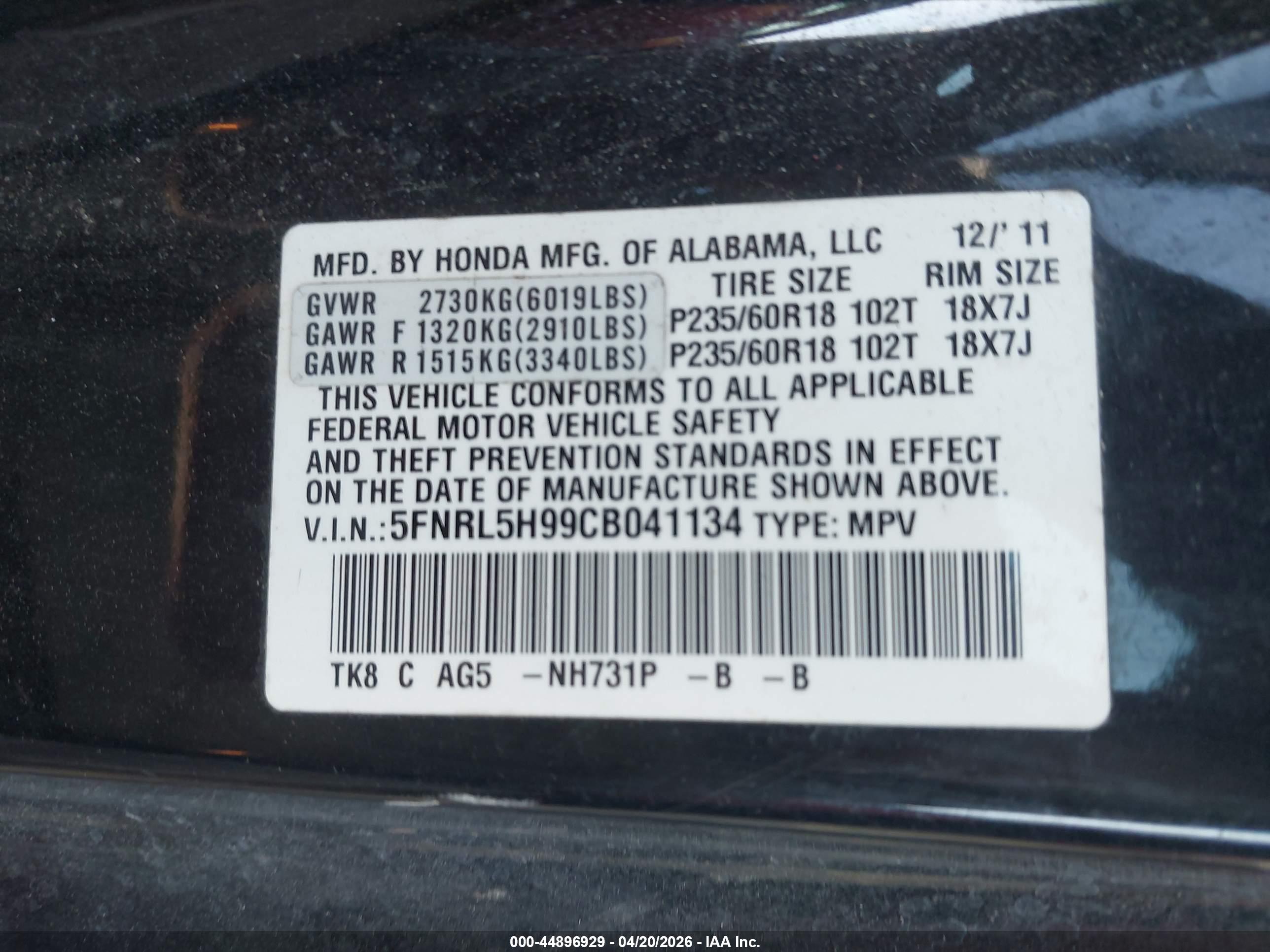 HONDA ODYSSEY image 9