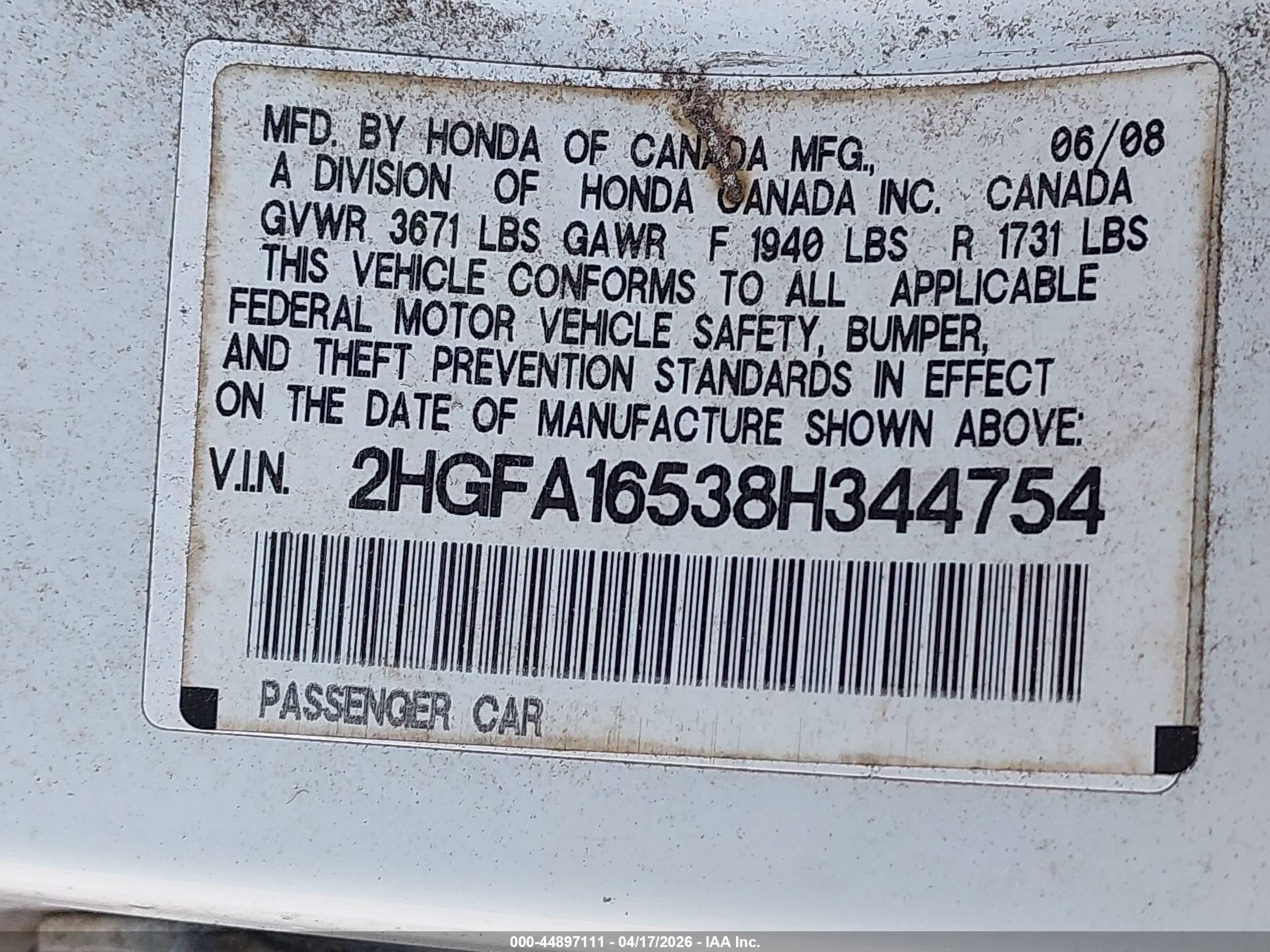 HONDA CIVIC image 9