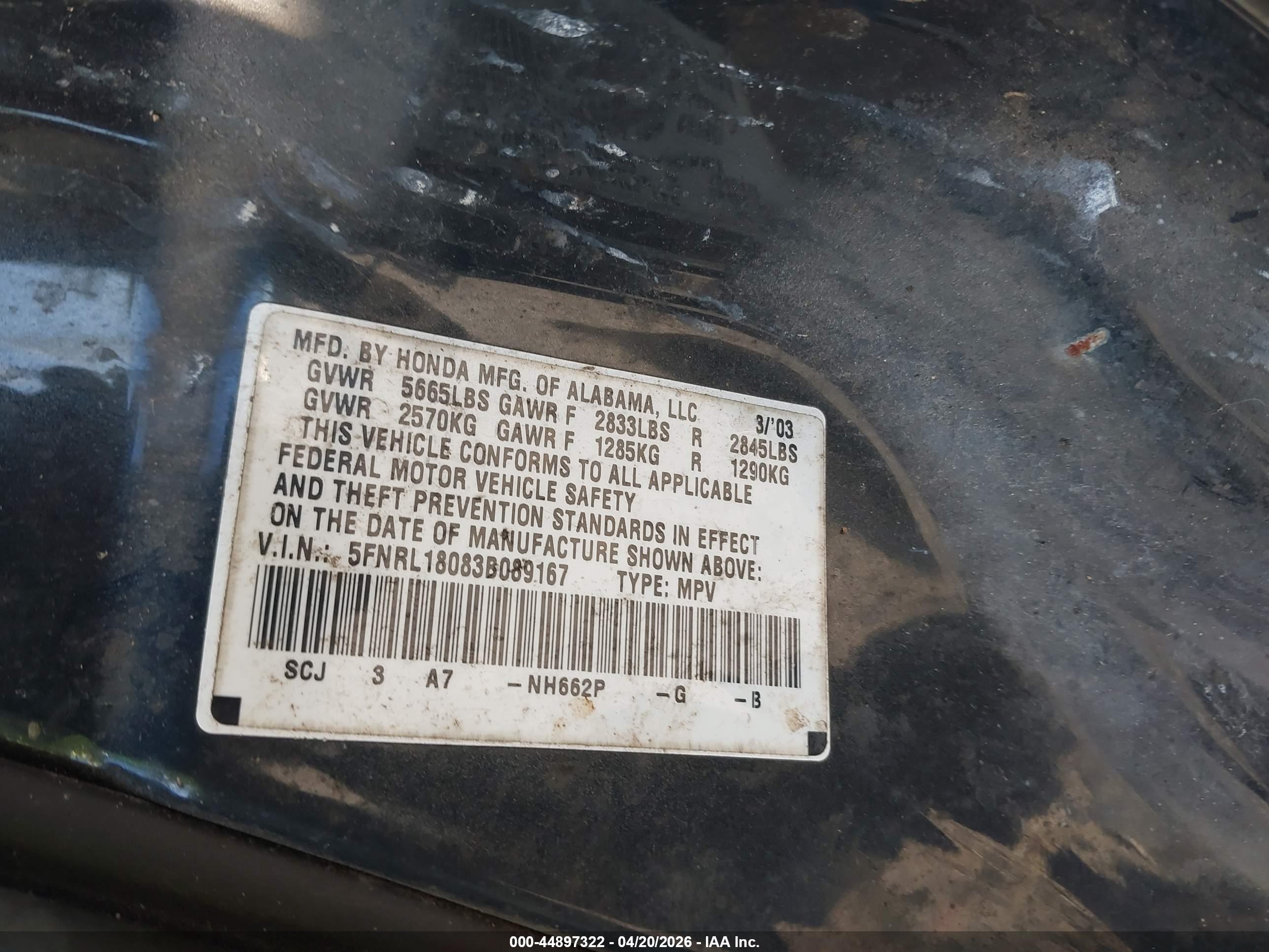 HONDA ODYSSEY image 9