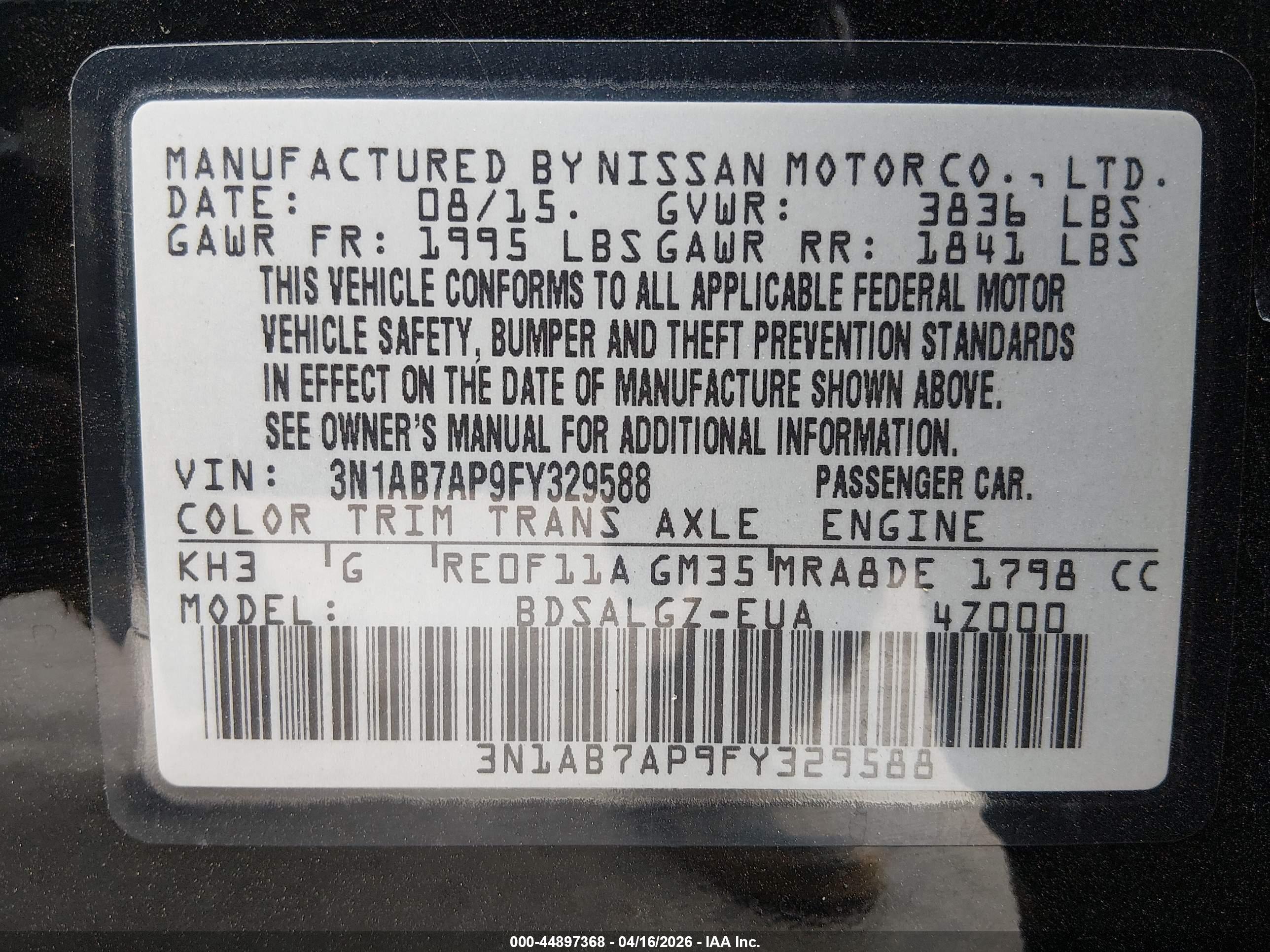 NISSAN SENTRA image 9