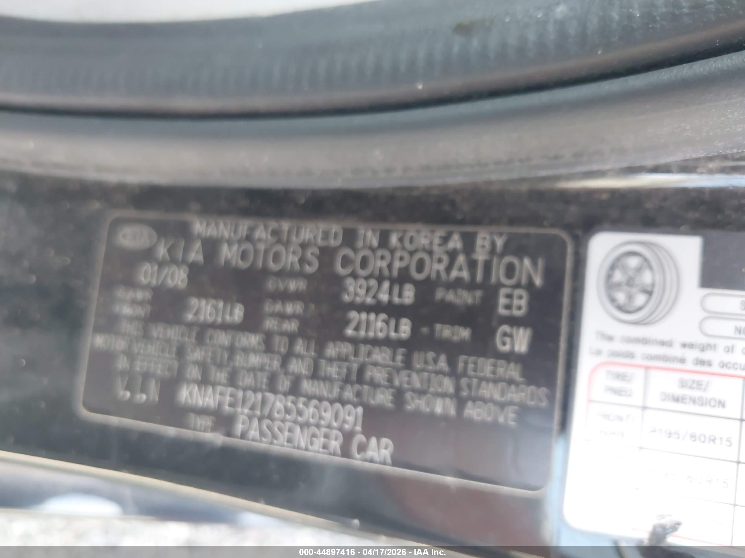 KIA SPECTRA image 9