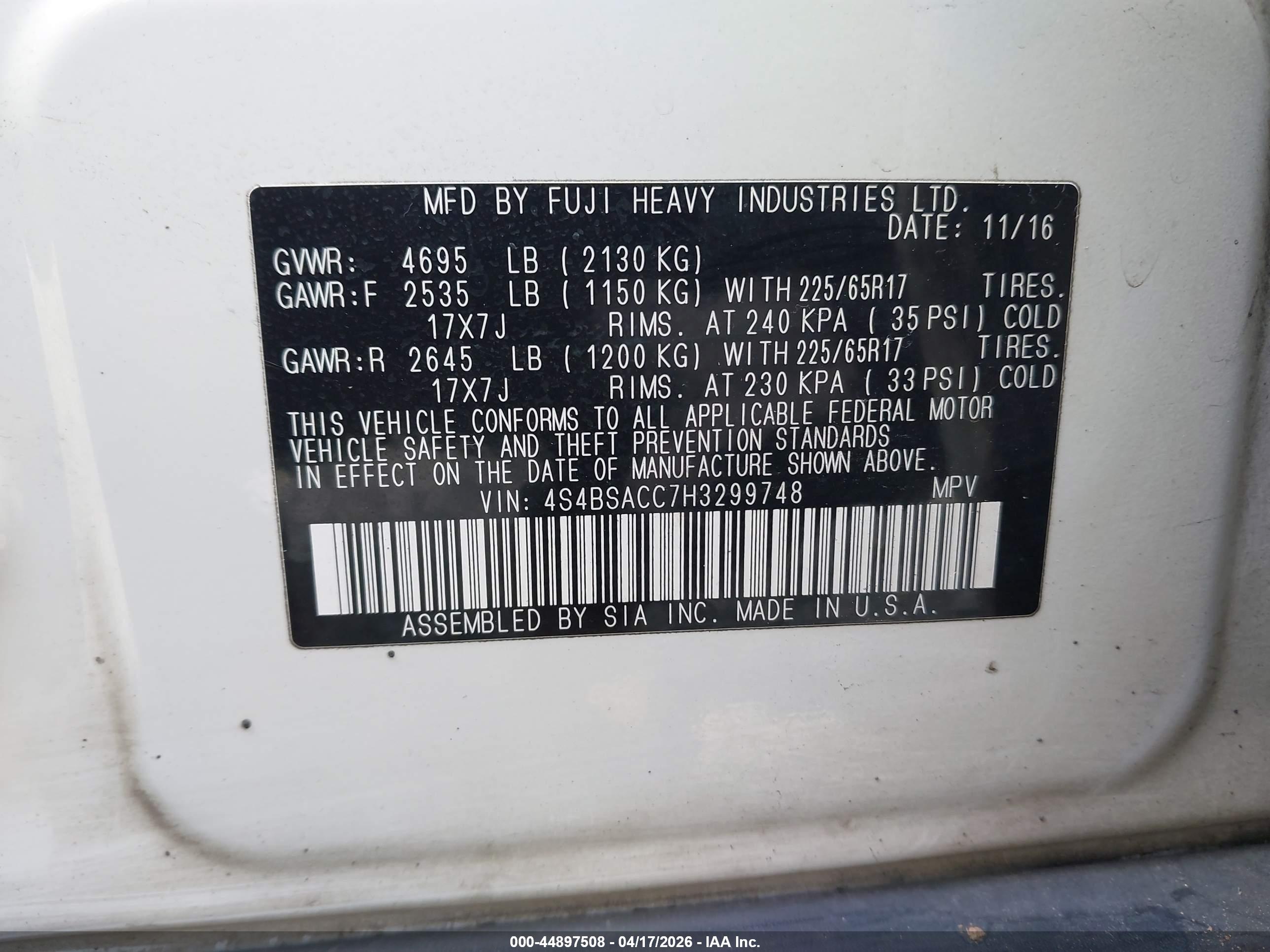 SUBARU OUTBACK image 9