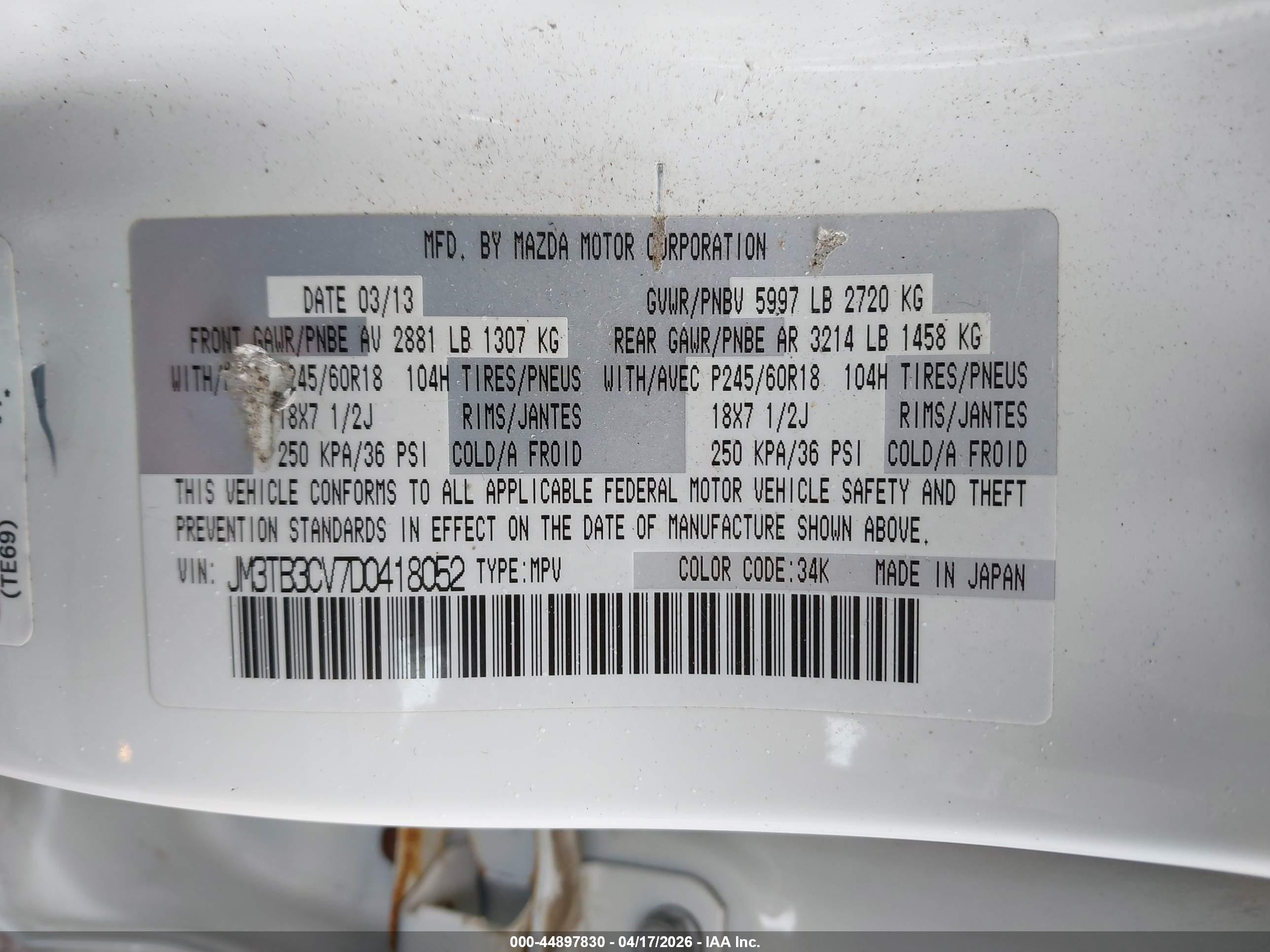 MAZDA CX-9 image 9