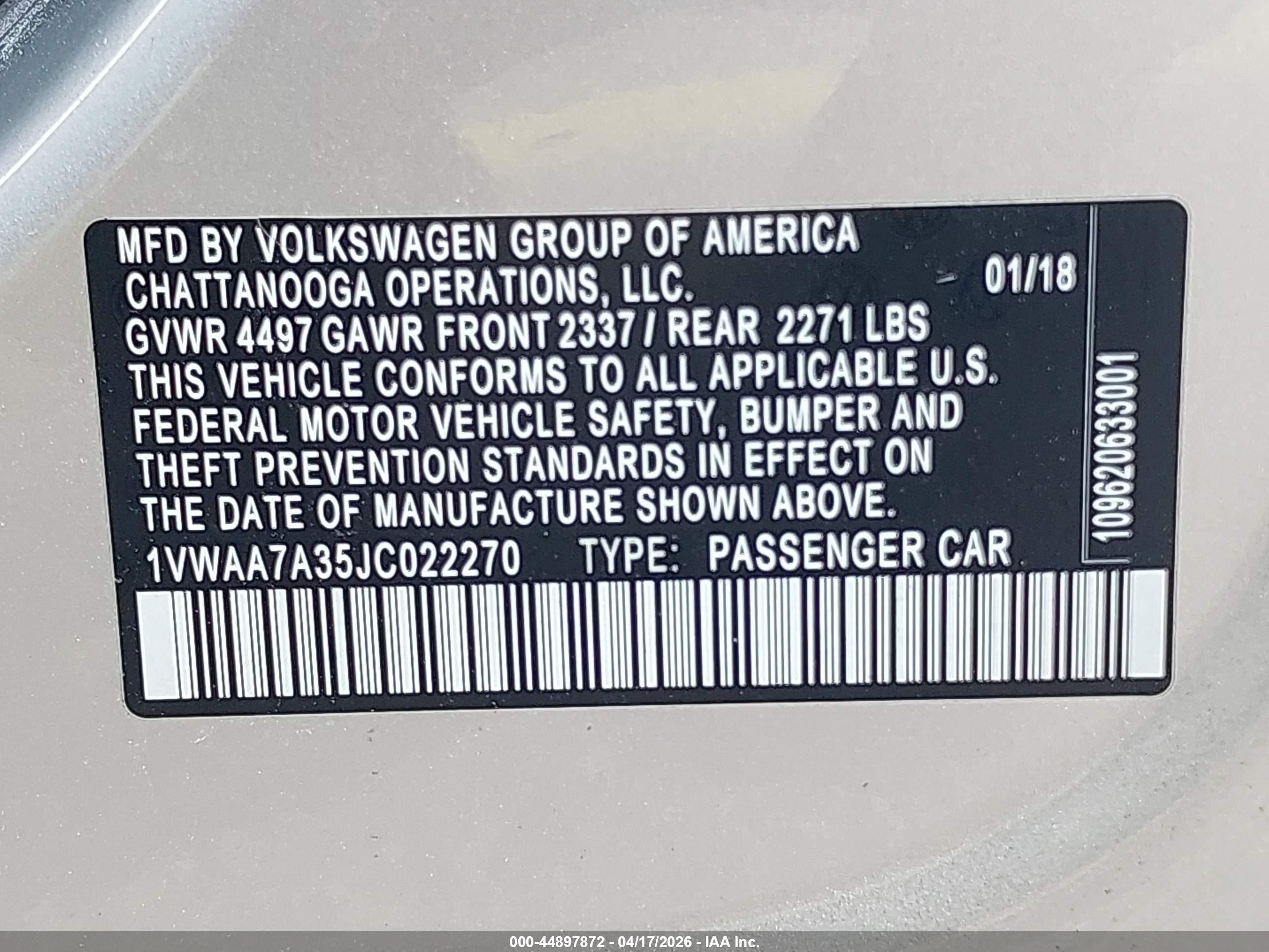 VOLKSWAGEN PASSAT image 9