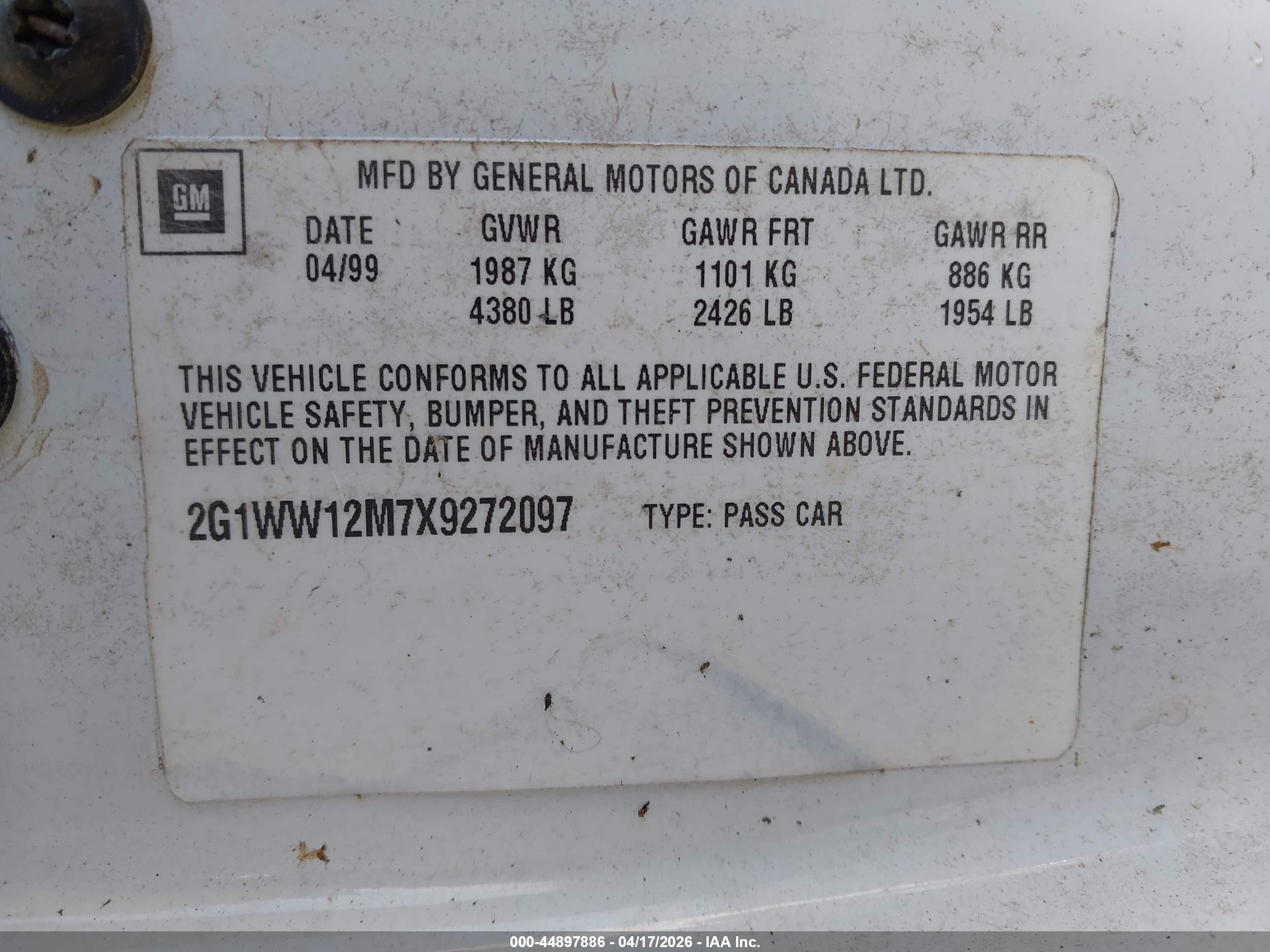 CHEVROLET MONTE image 9