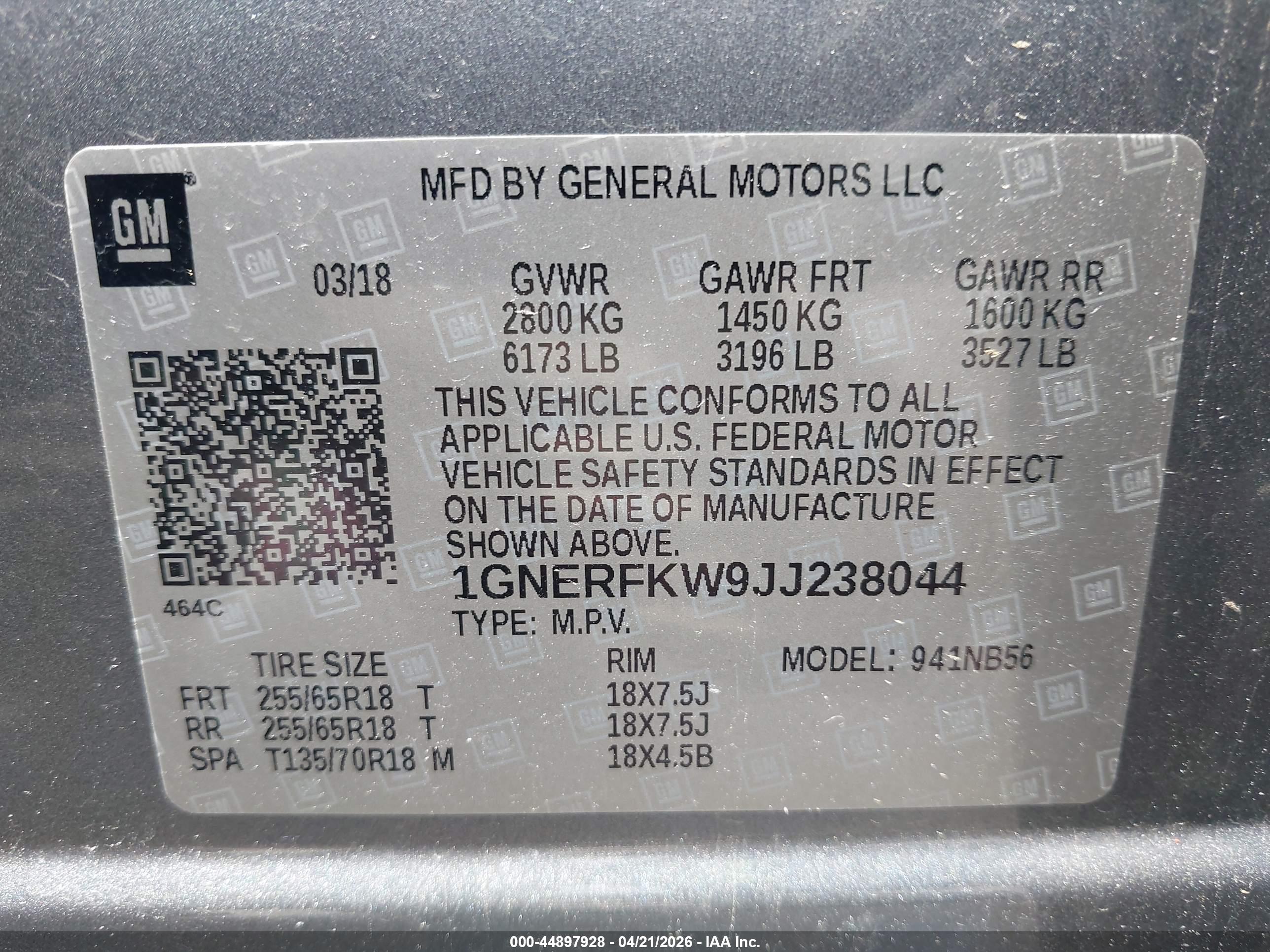 CHEVROLET TRAVERSE image 9