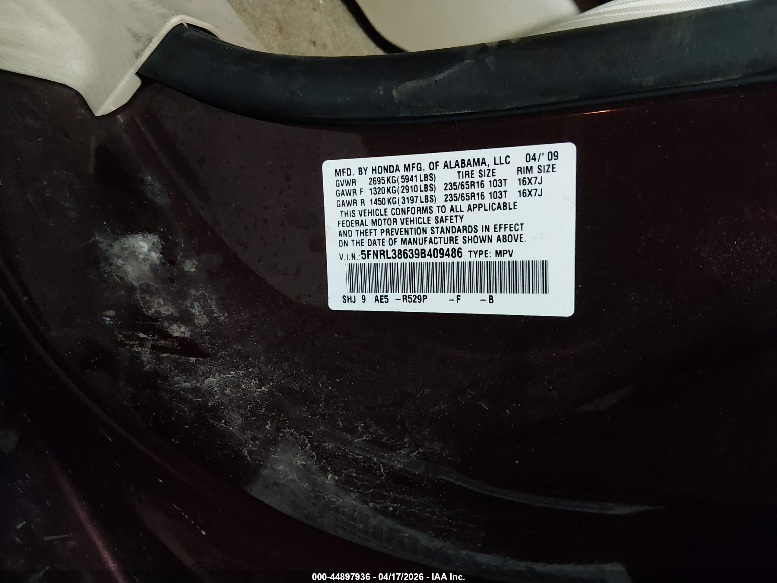 HONDA ODYSSEY image 9
