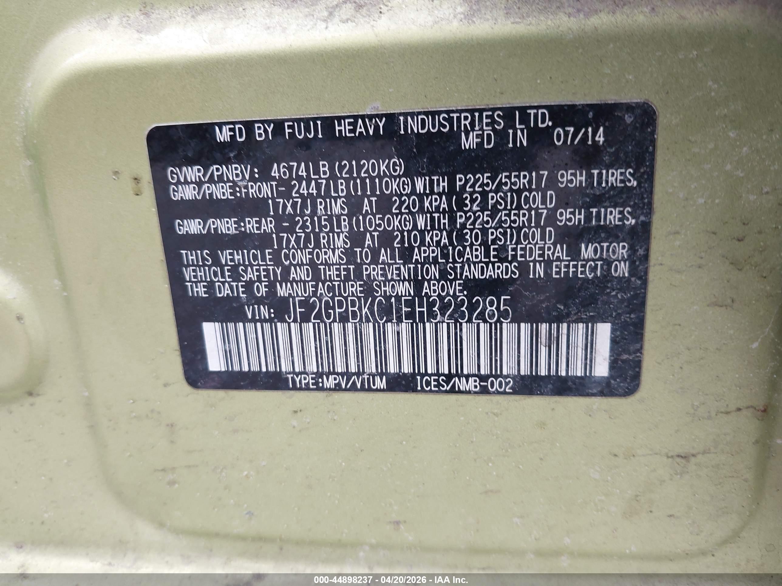 SUBARU XV image 9