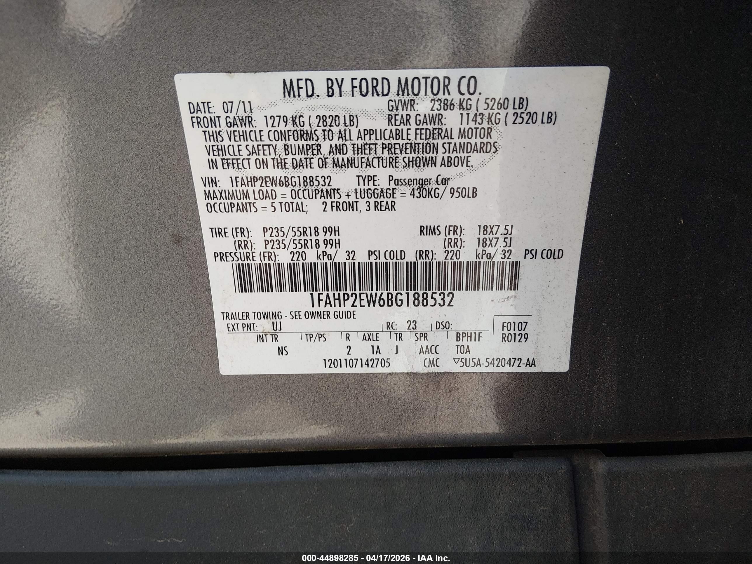 FORD TAURUS image 9
