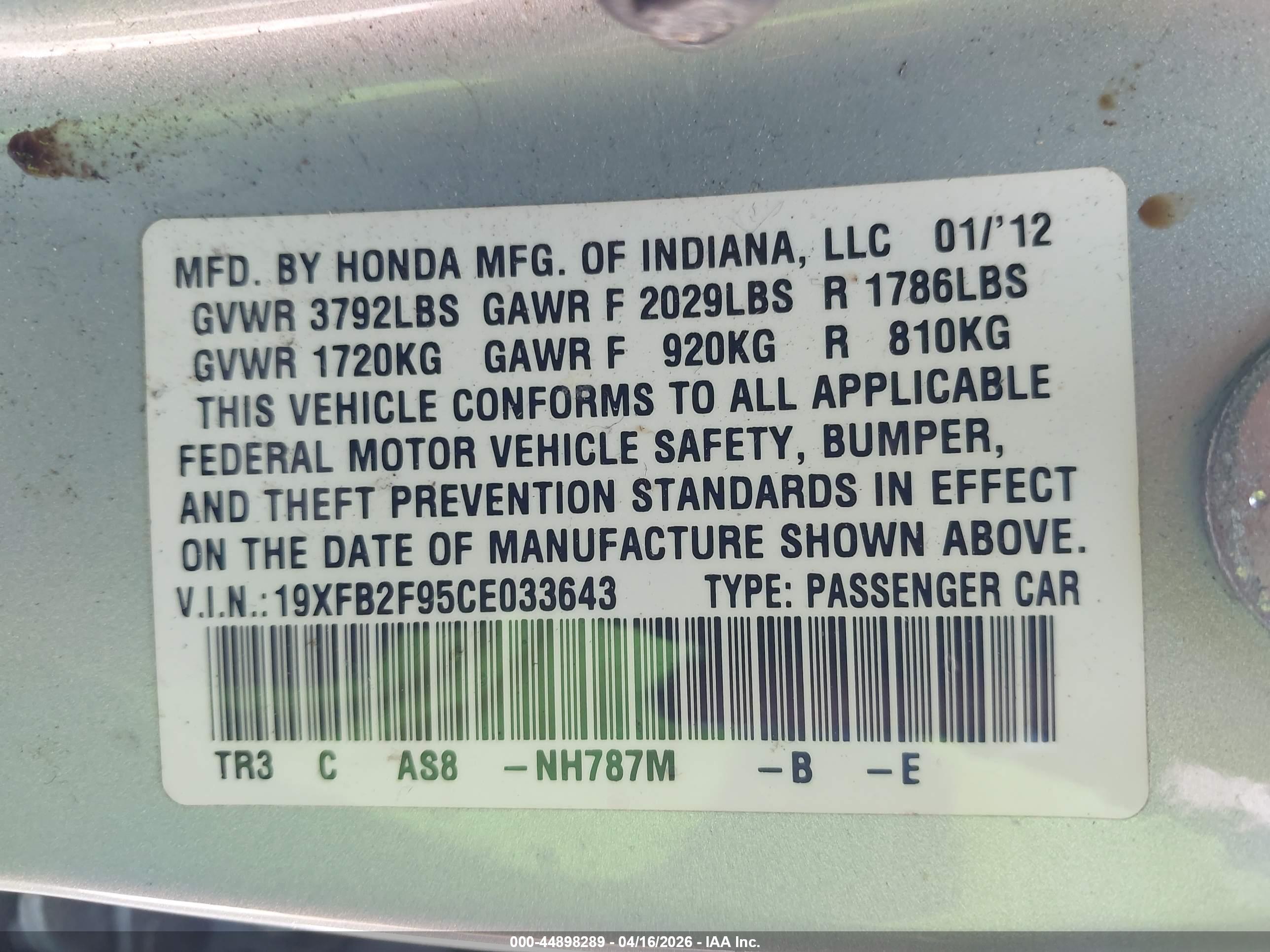HONDA CIVIC image 9