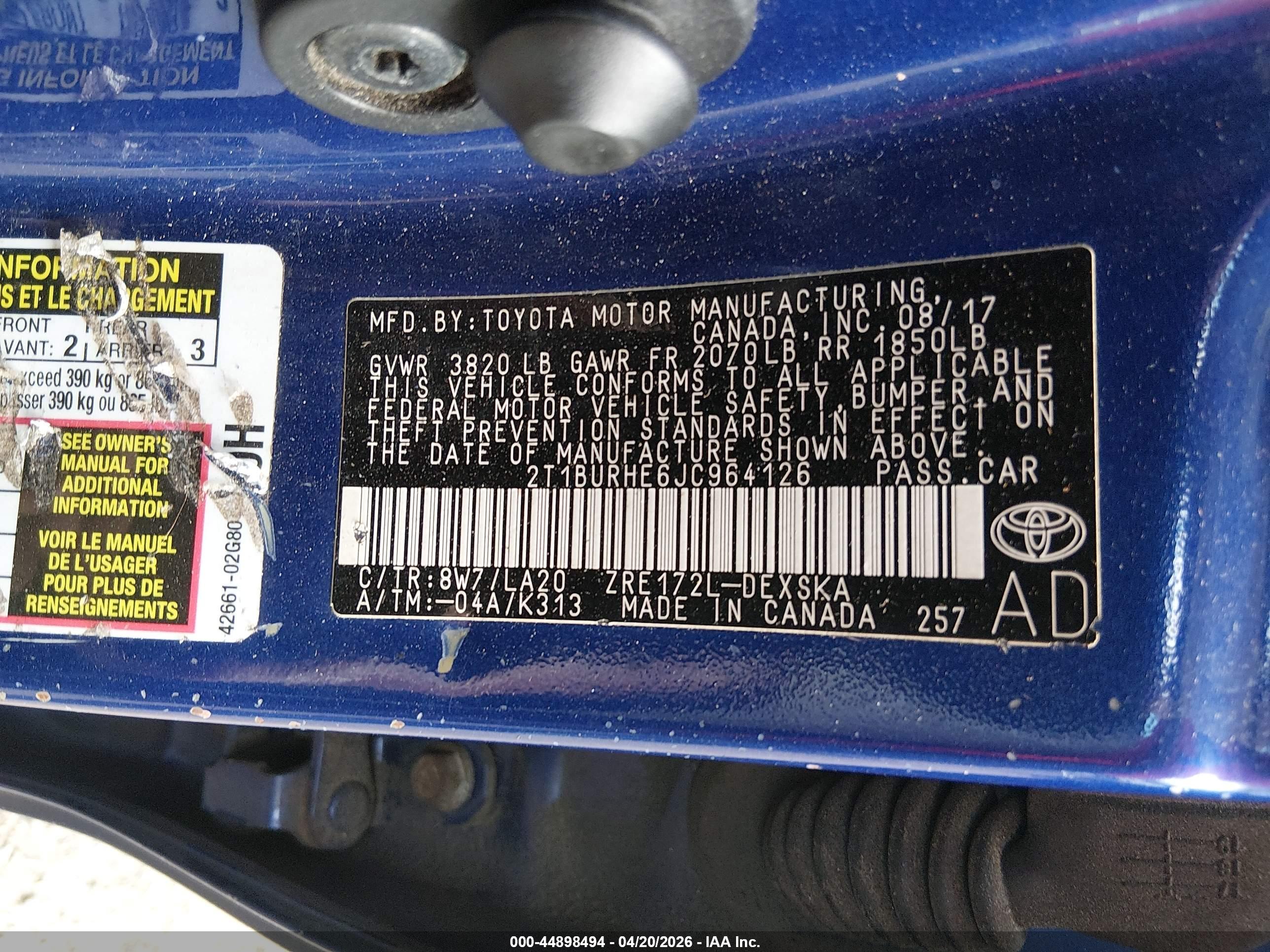 TOYOTA COROLLA image 9