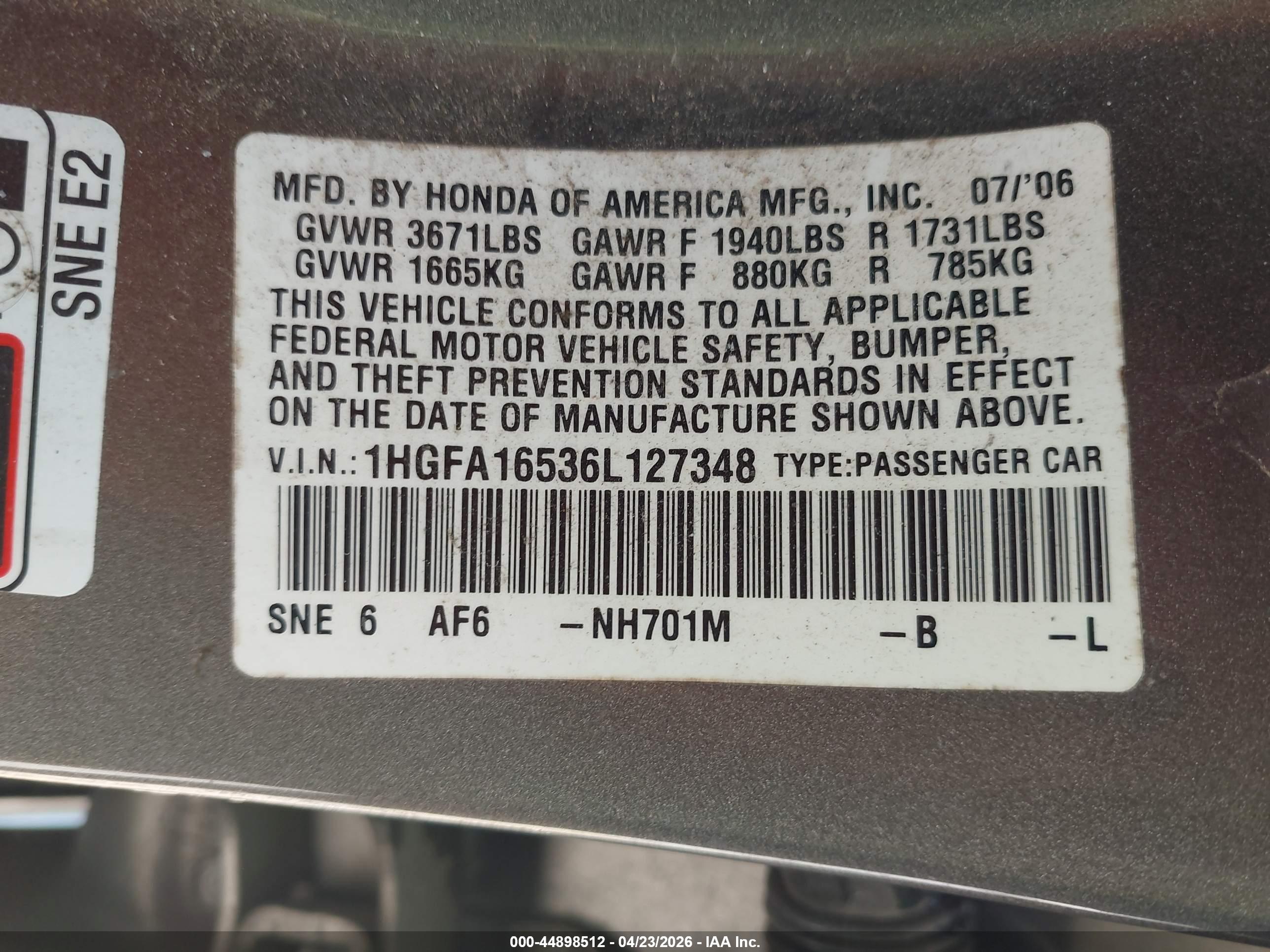 HONDA CIVIC image 9