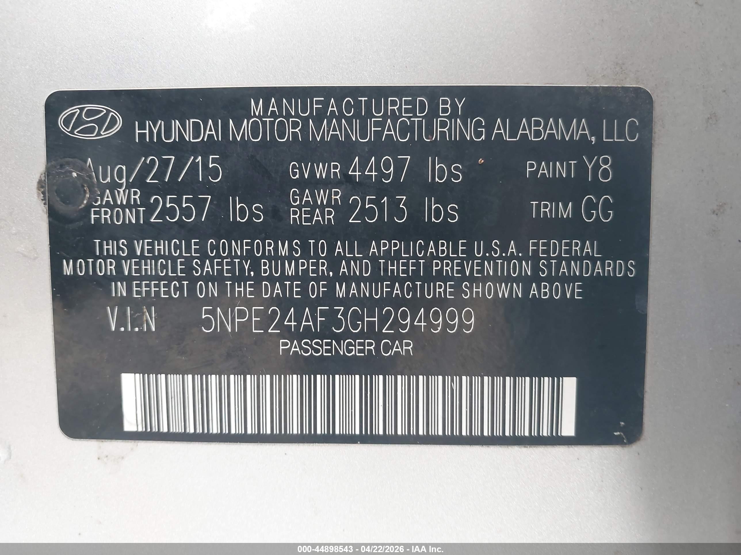 HYUNDAI SONATA image 9