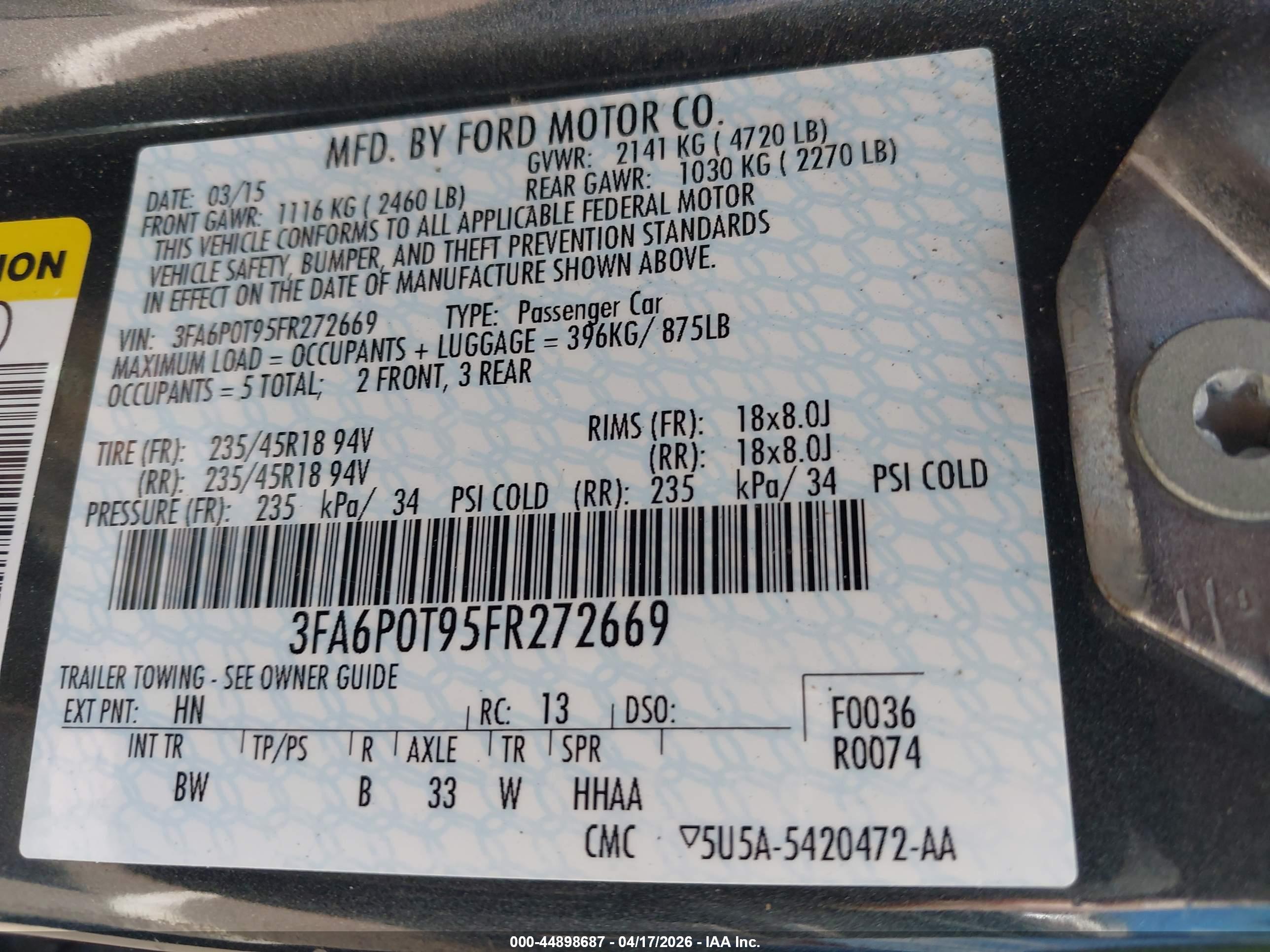 FORD FUSION image 9