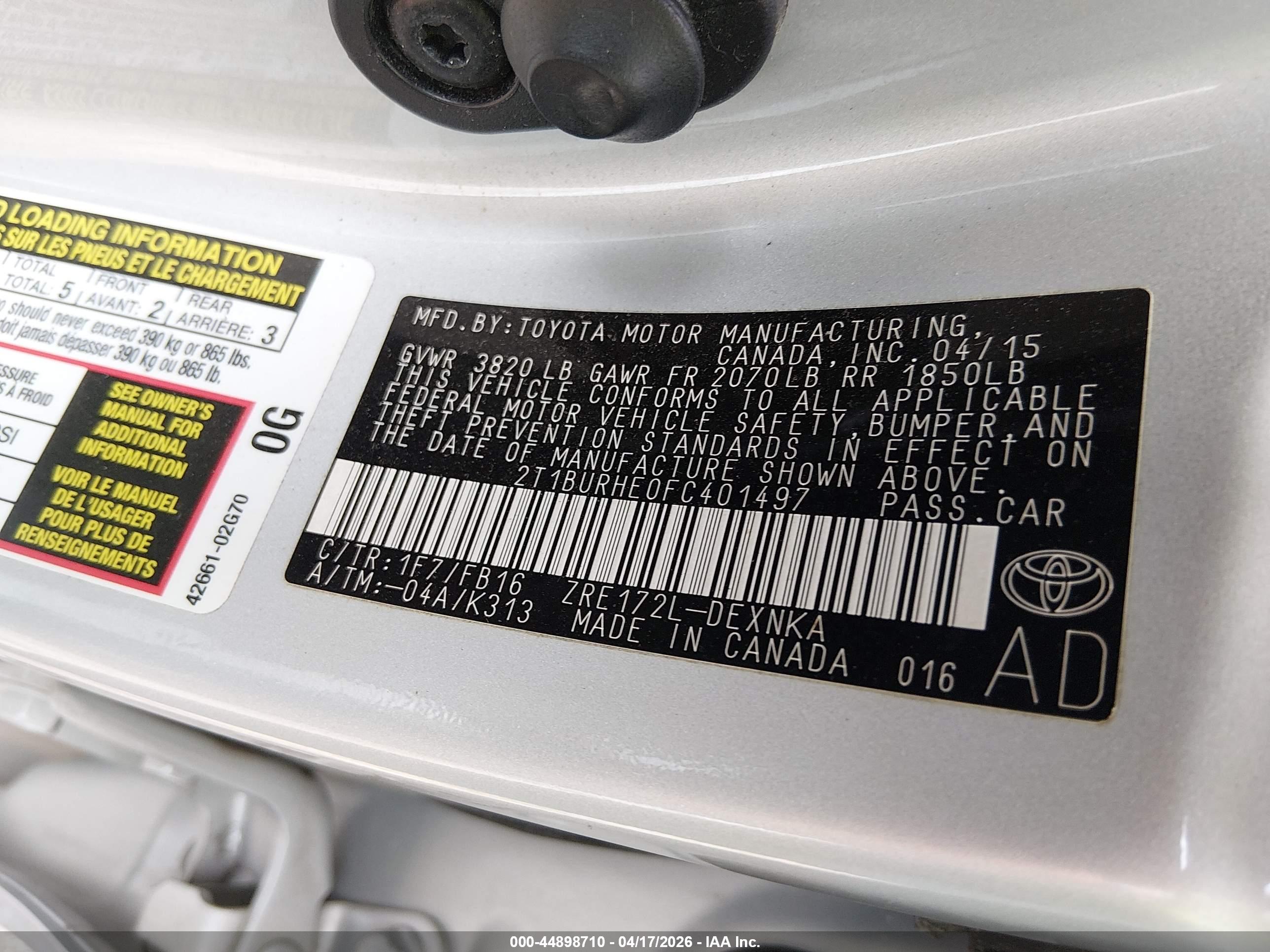 TOYOTA COROLLA image 9