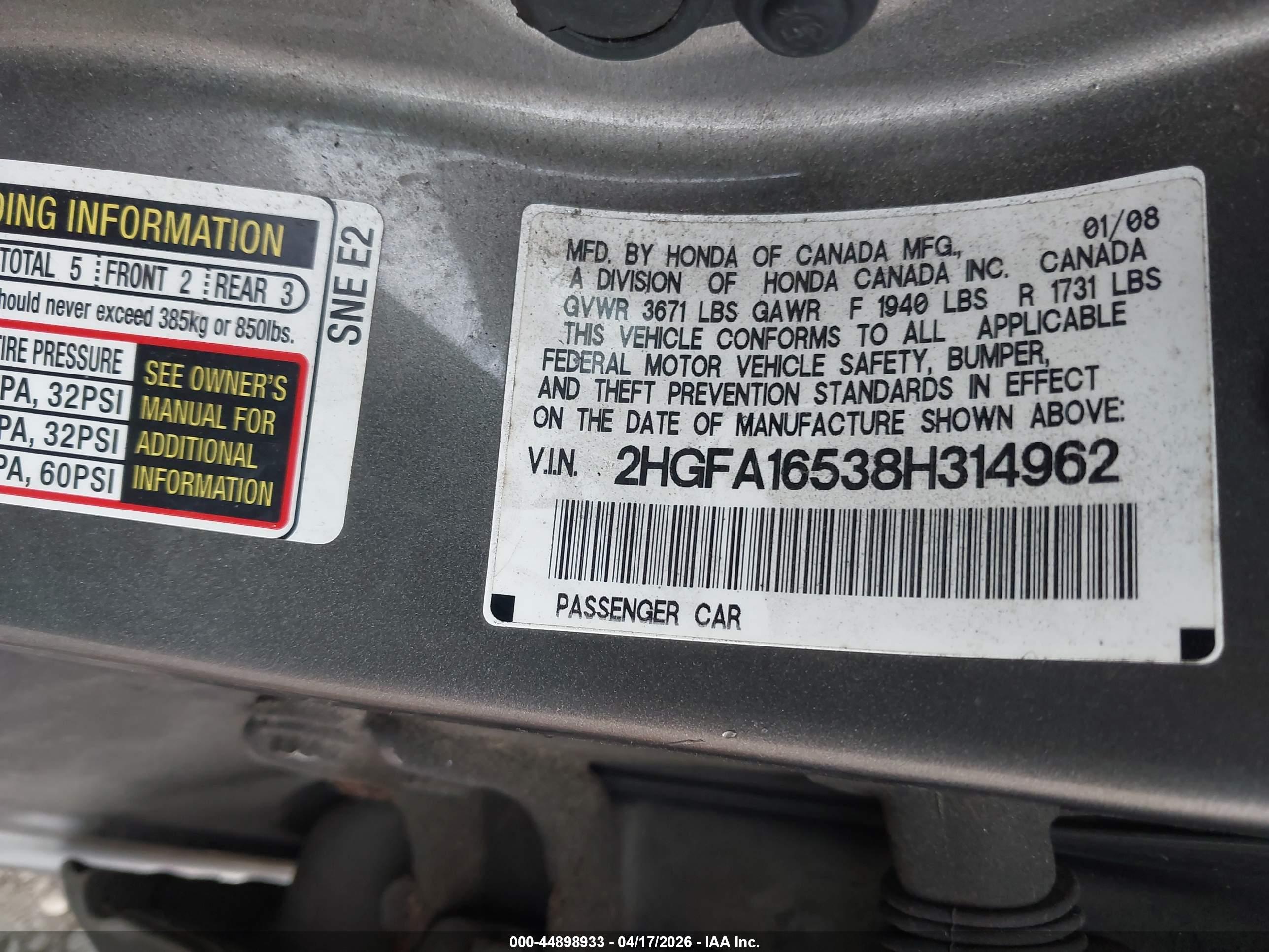 HONDA CIVIC image 7