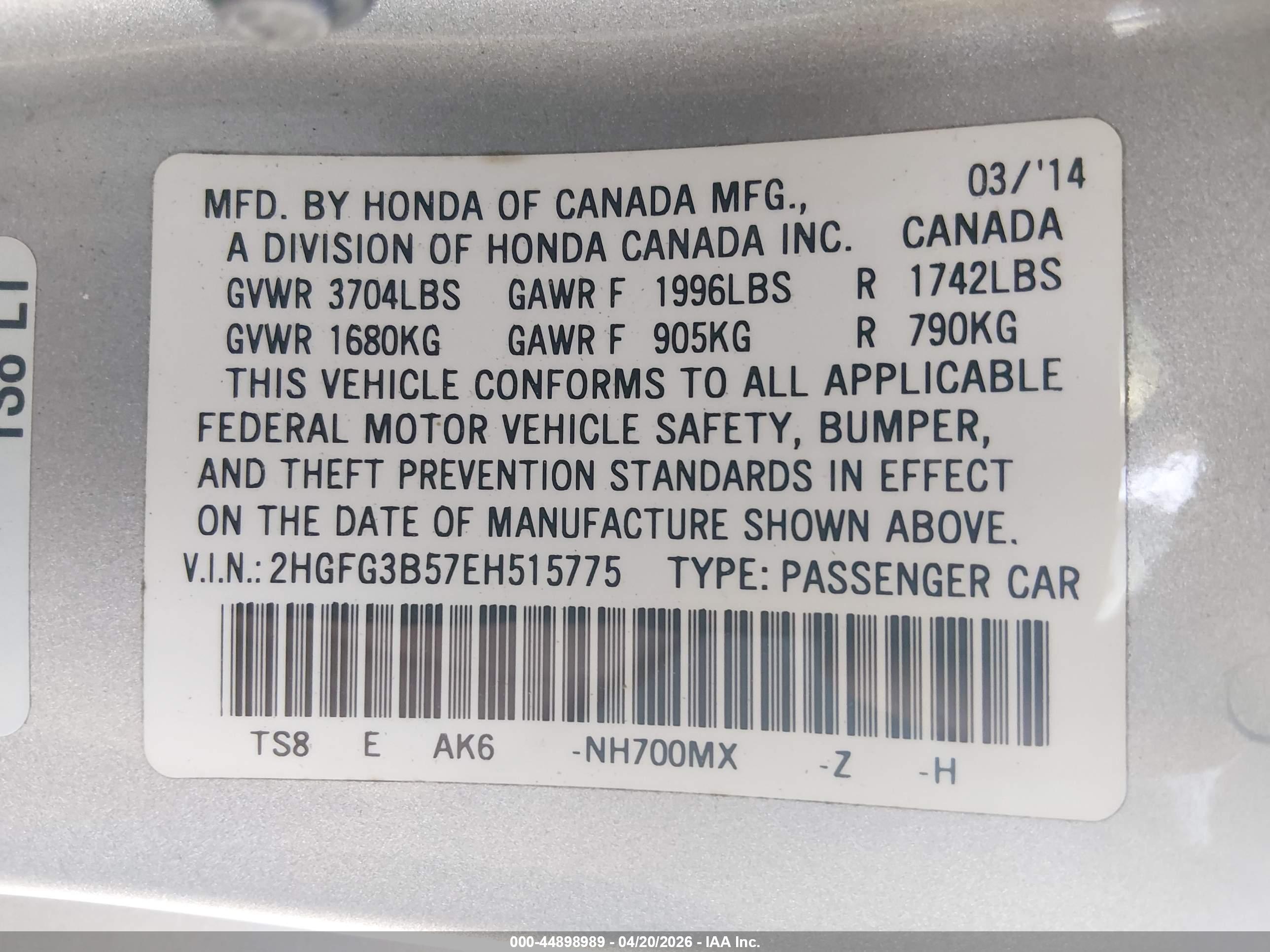 HONDA CIVIC image 9