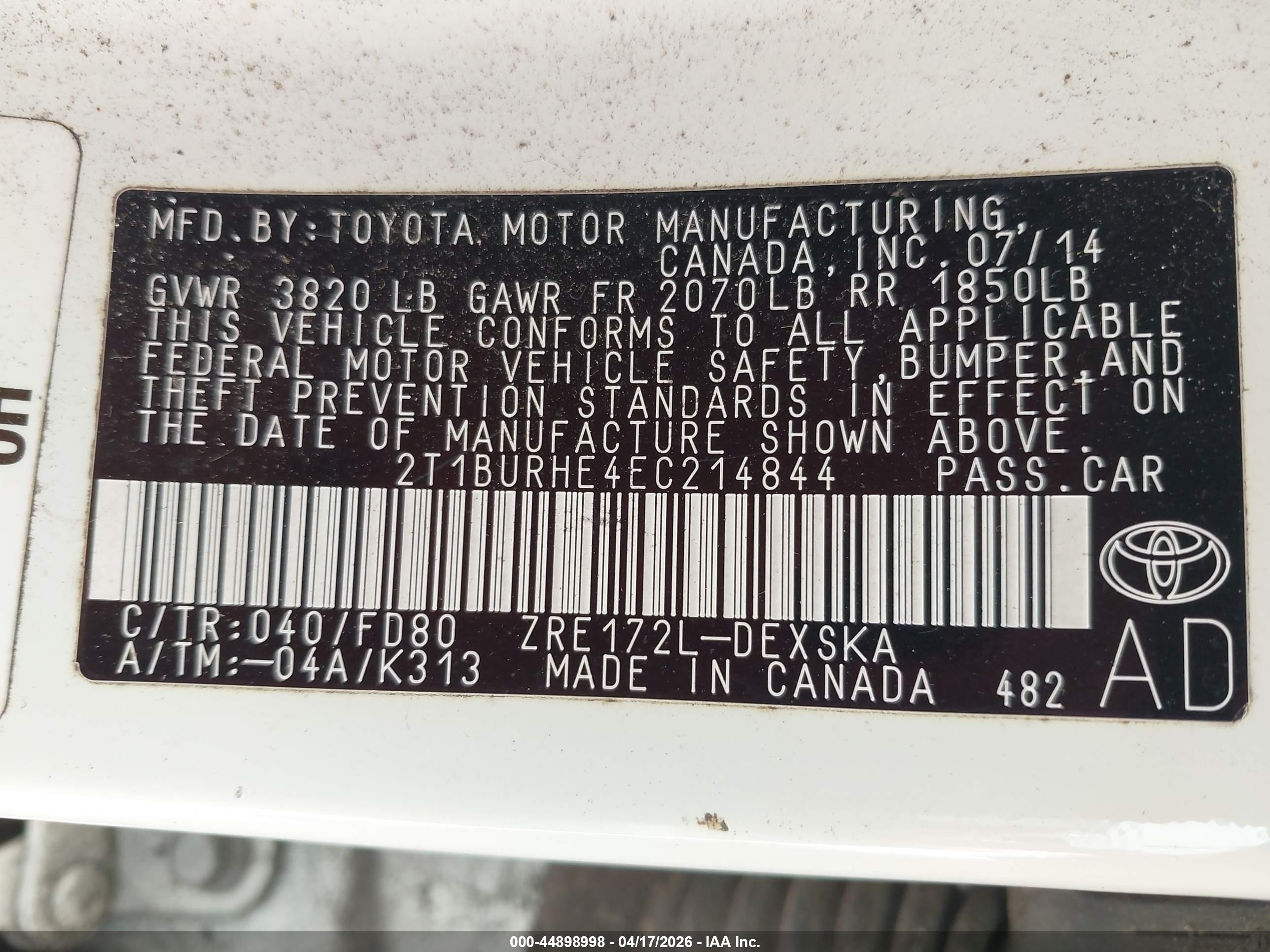 TOYOTA COROLLA image 9