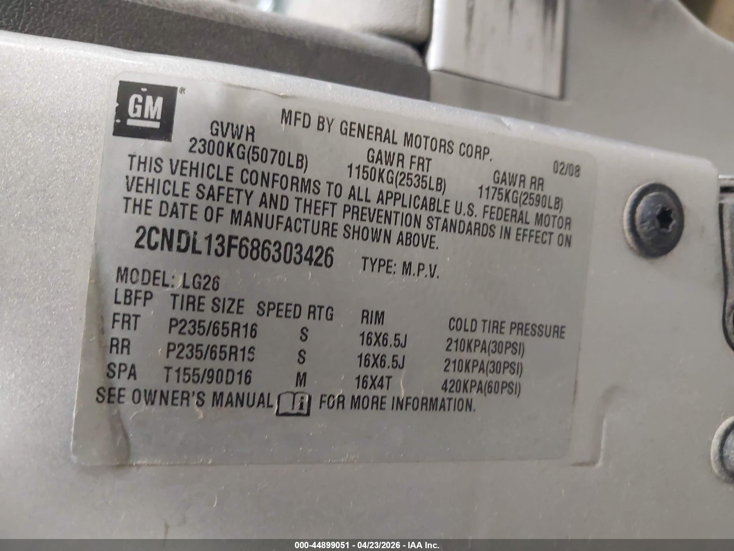 CHEVROLET EQUINOX image 9