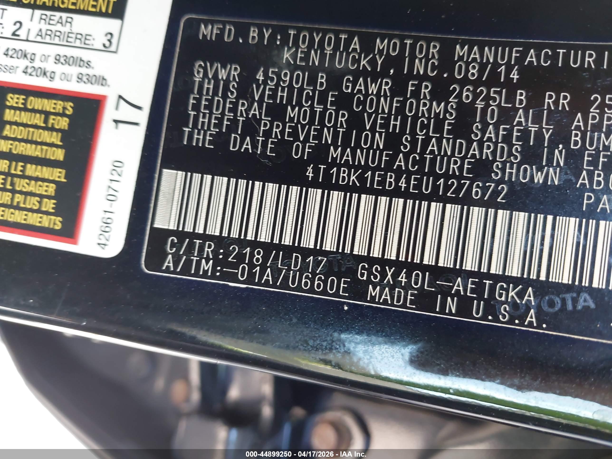TOYOTA AVALON image 9