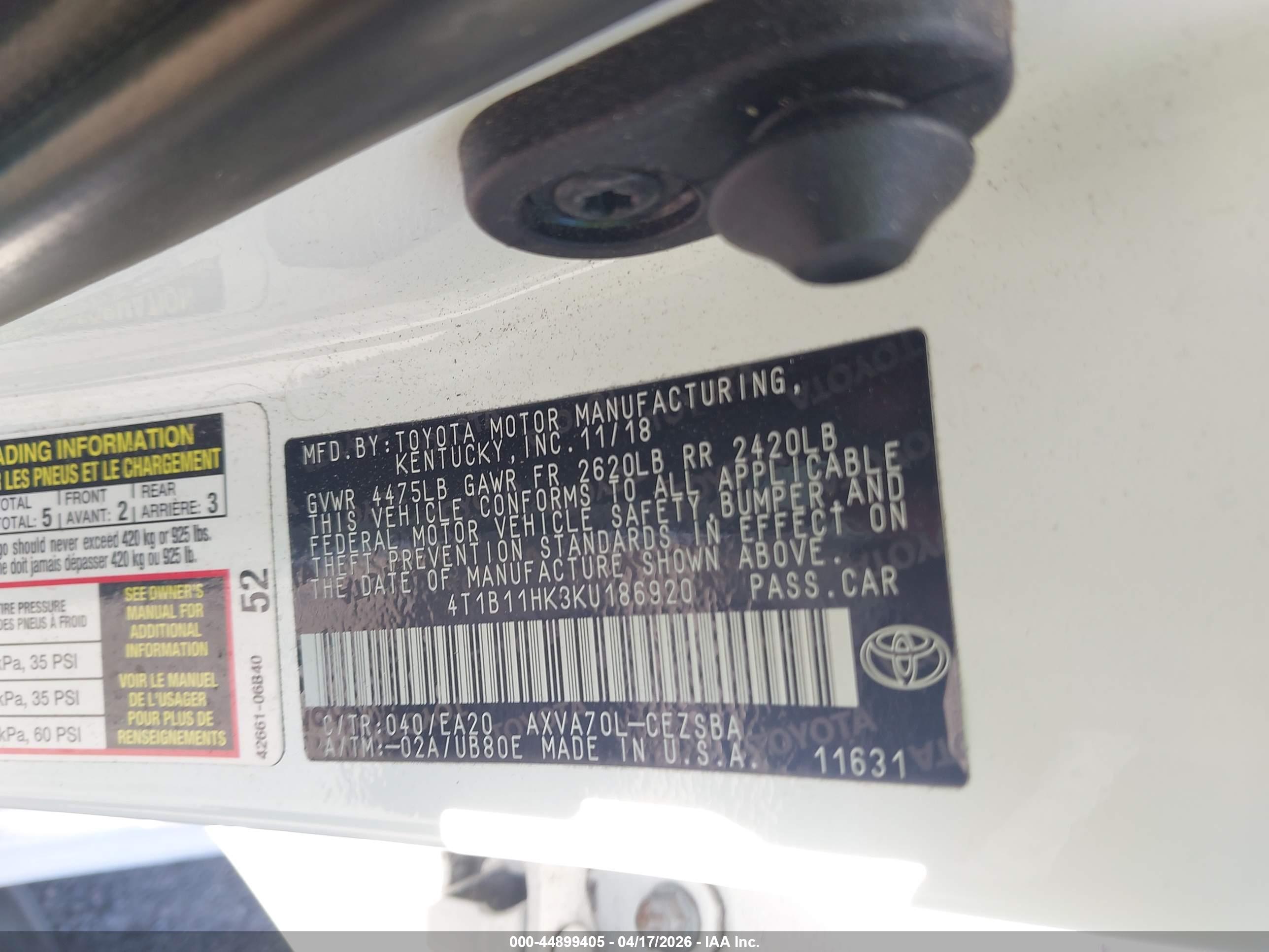 TOYOTA CAMRY image 9