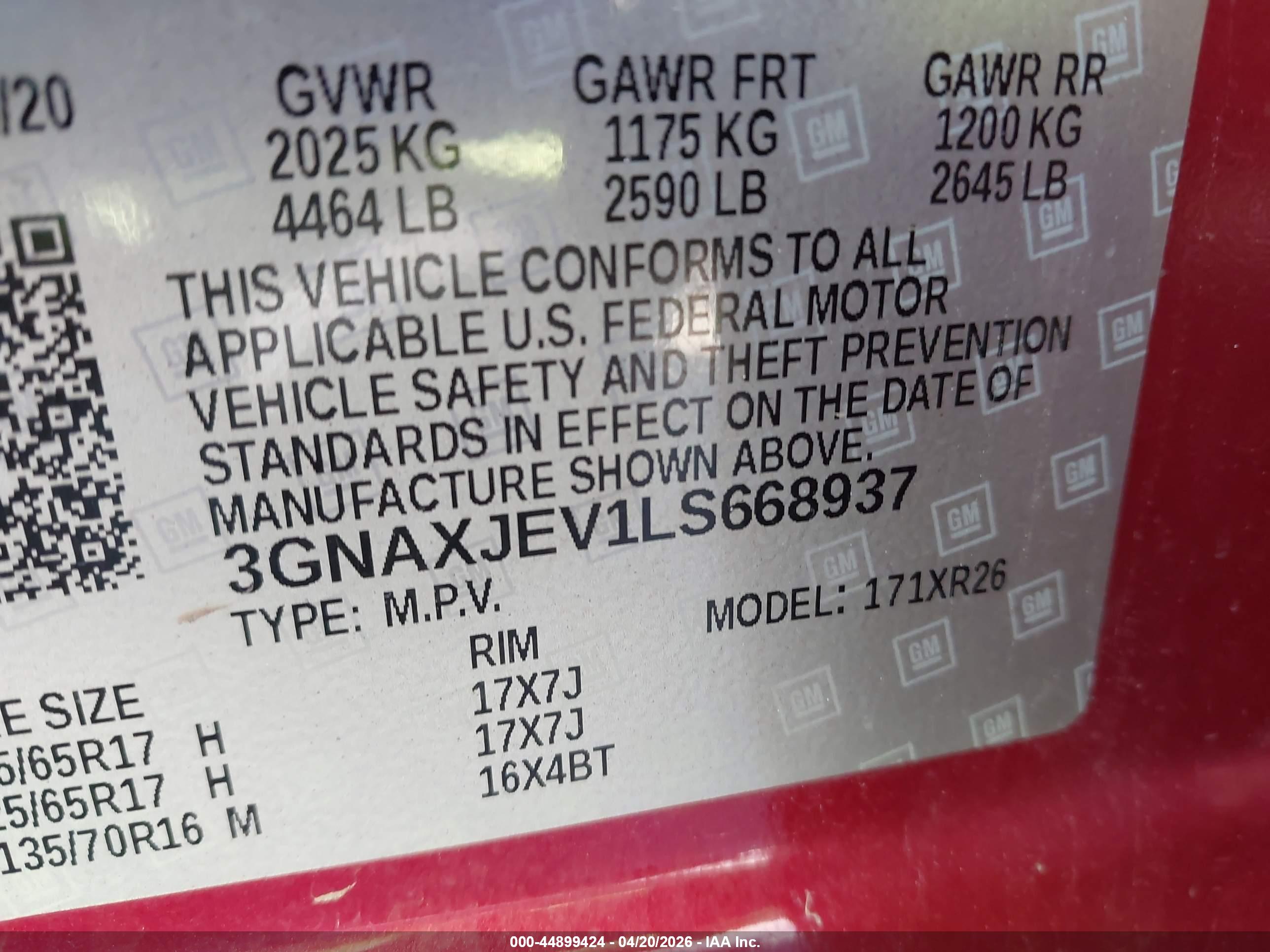 CHEVROLET EQUINOX image 9
