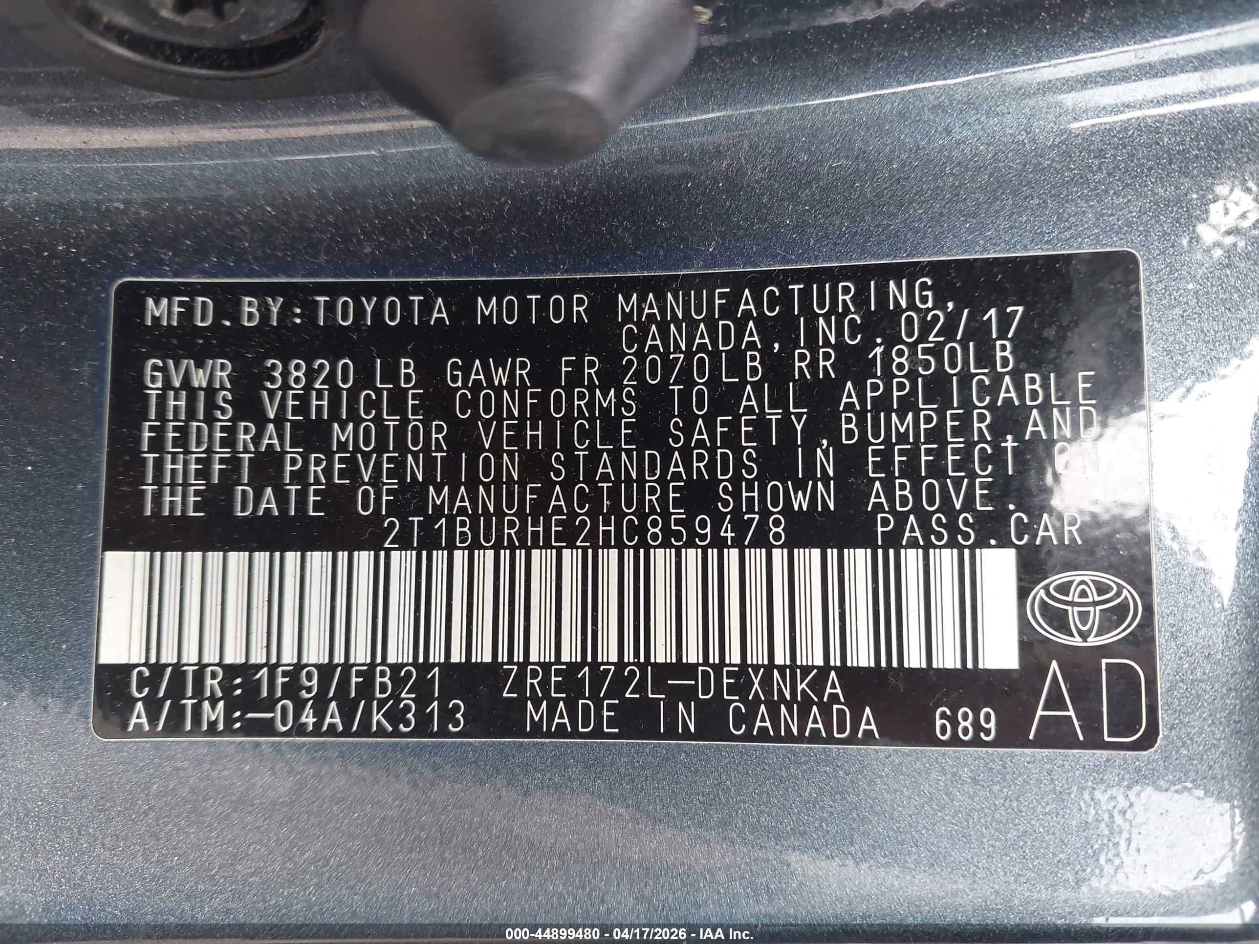 TOYOTA COROLLA image 9