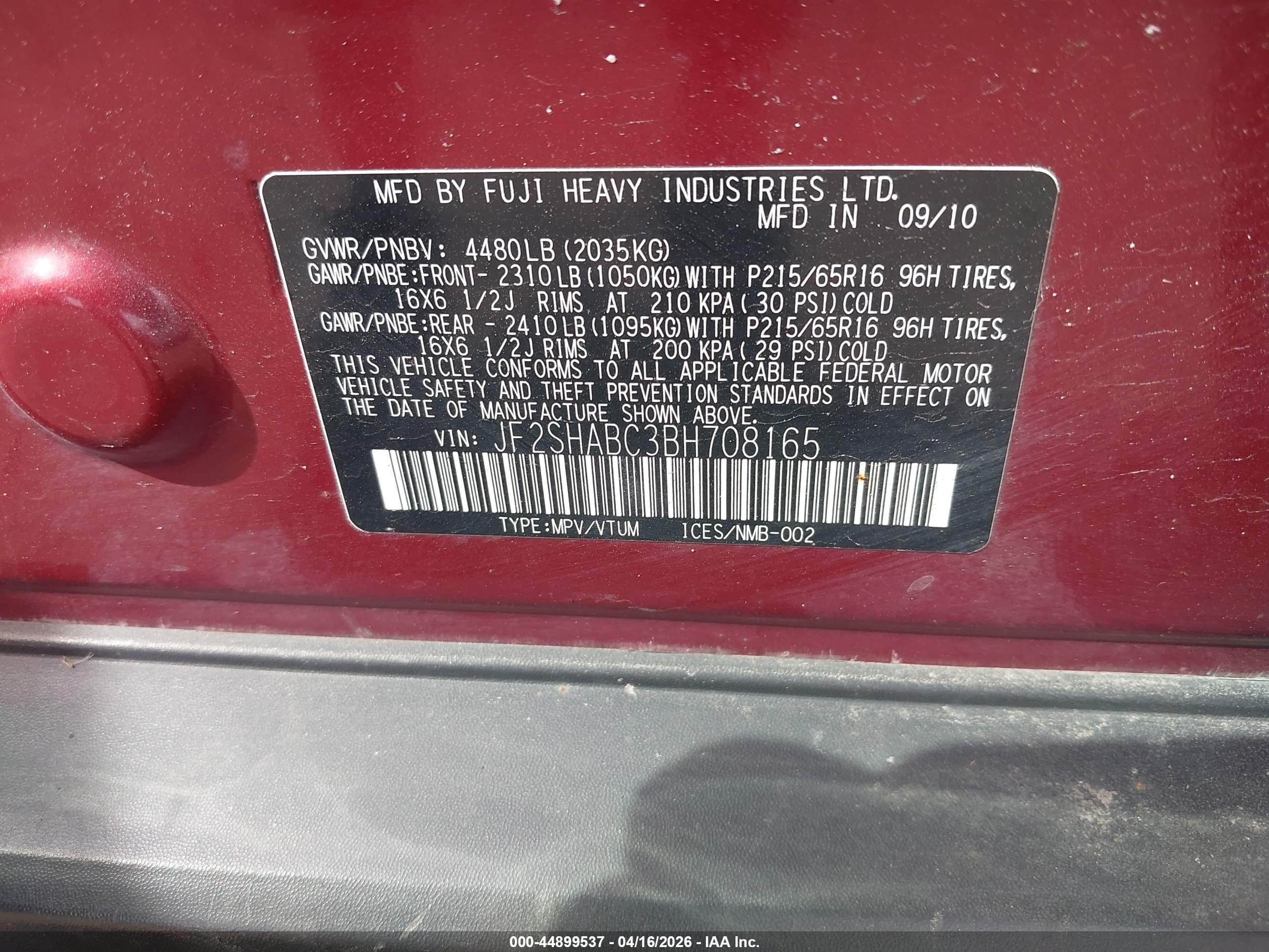SUBARU FORESTER image 9