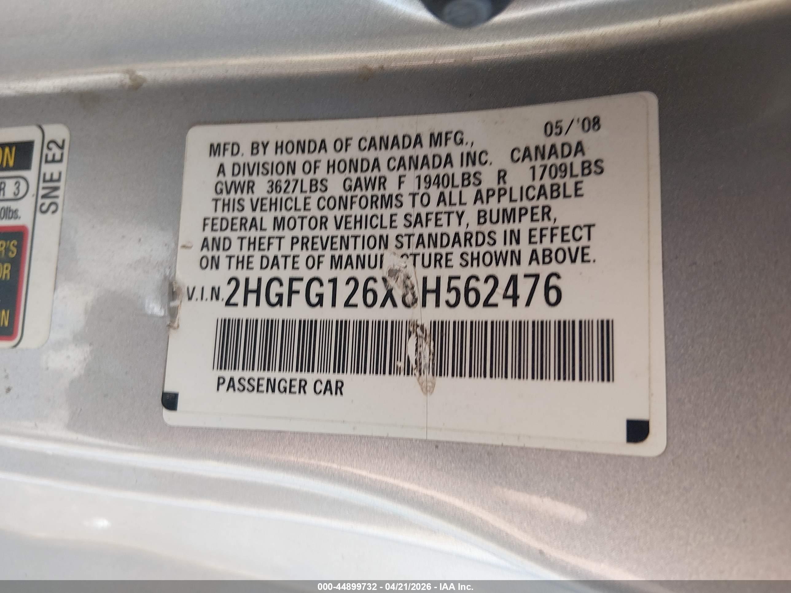 HONDA CIVIC image 9