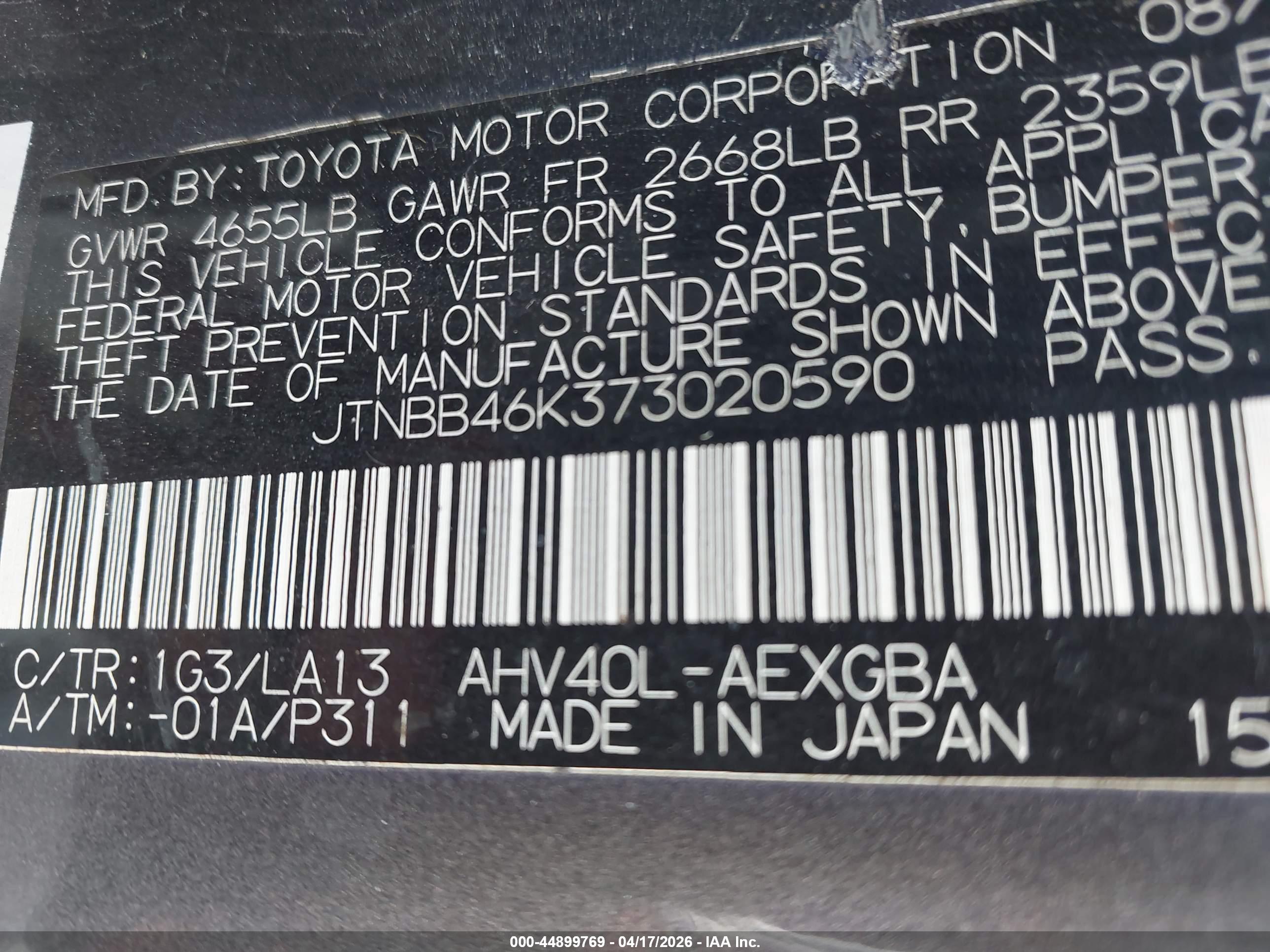 TOYOTA CAMRY image 9