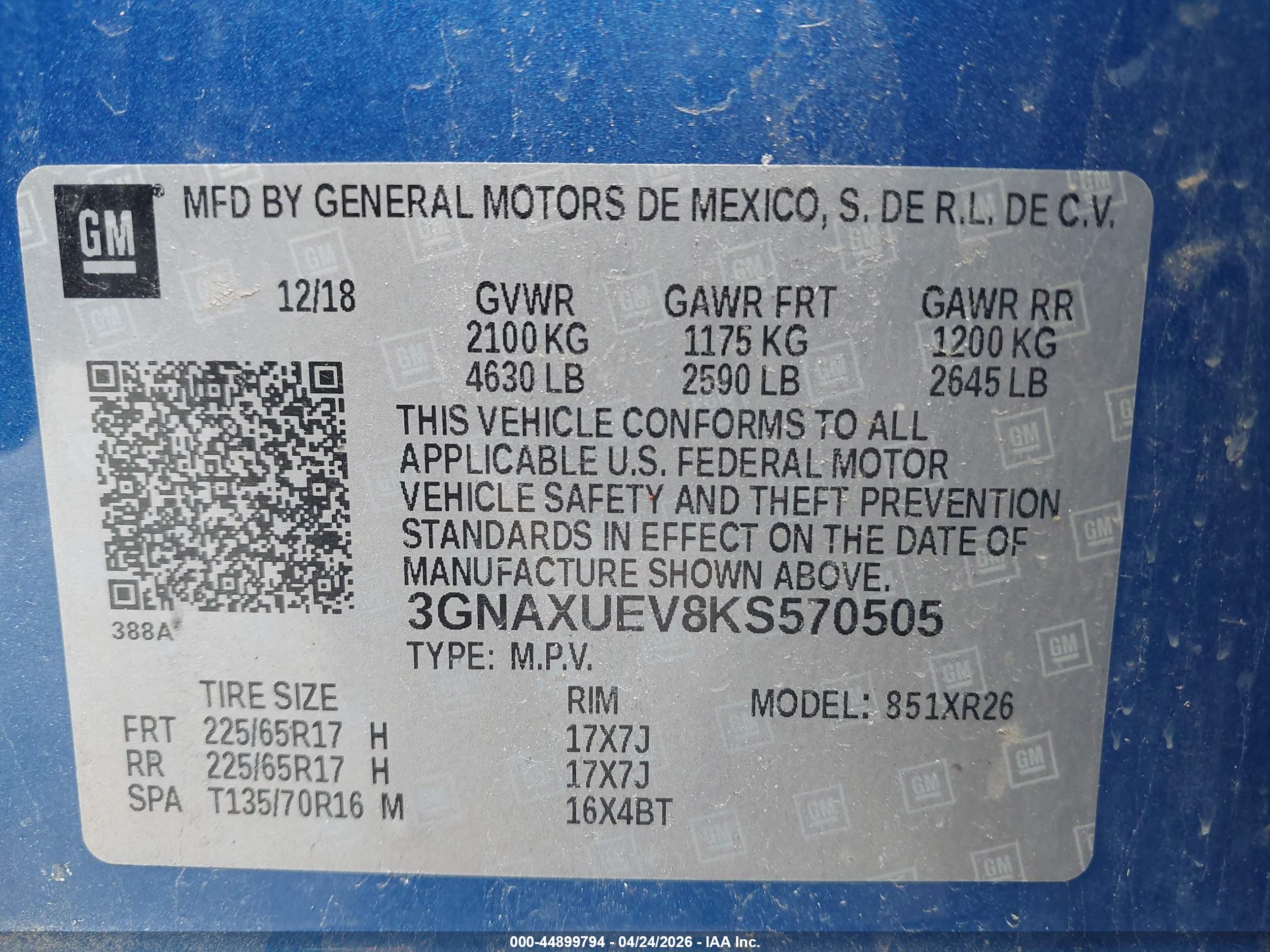 CHEVROLET EQUINOX image 9