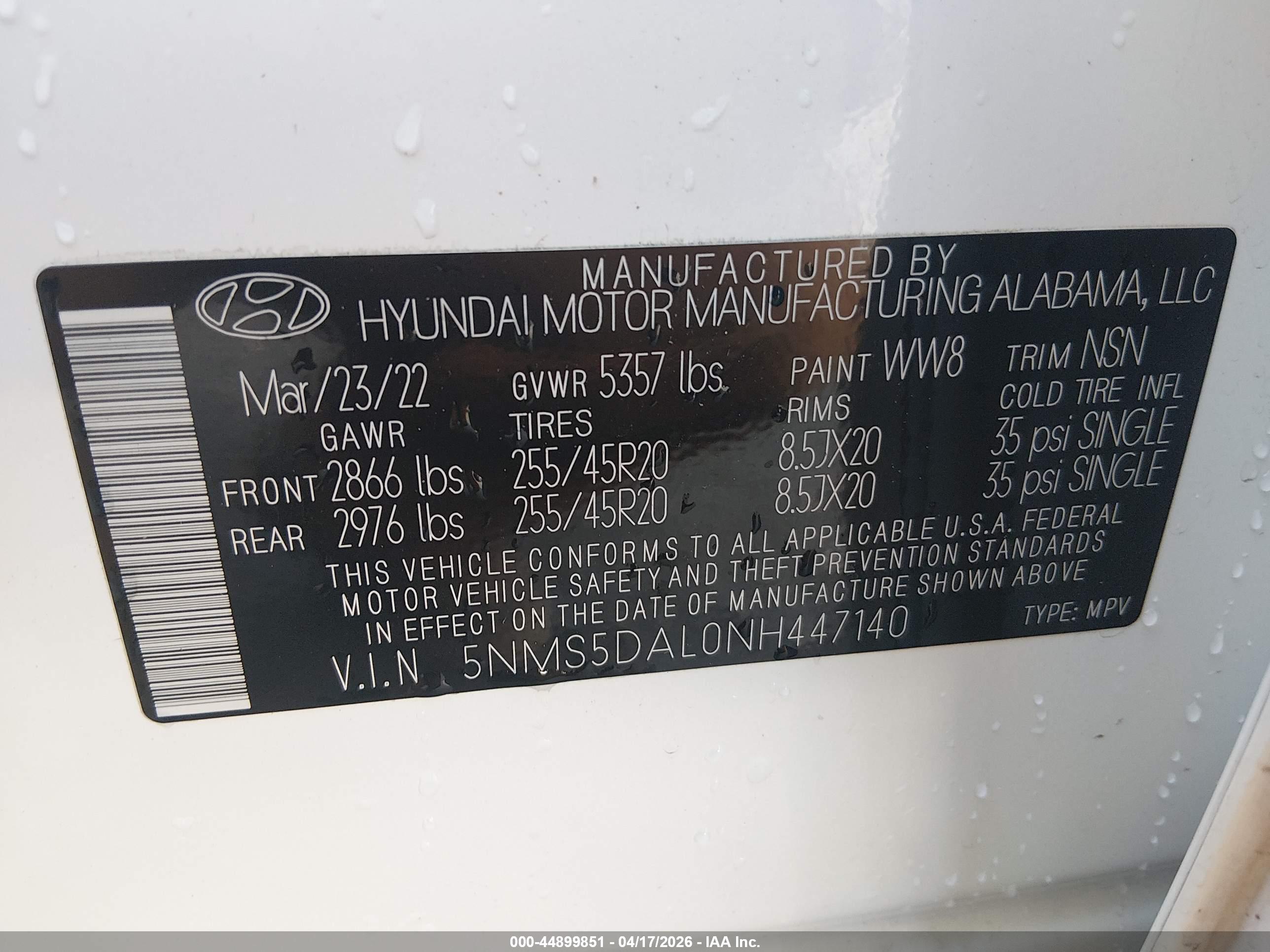 HYUNDAI SANTA image 9