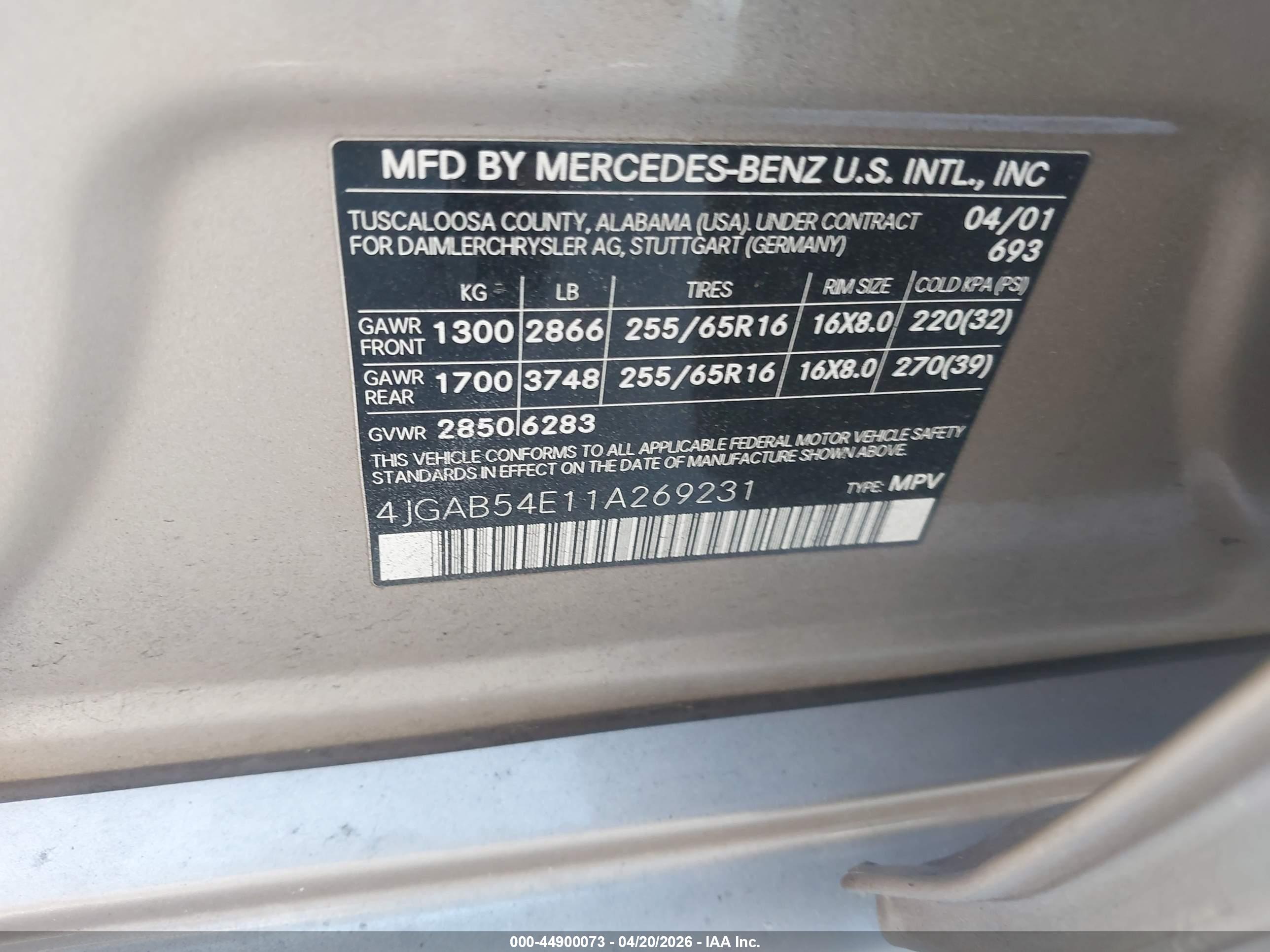 MERCEDES-BENZ ML image 9