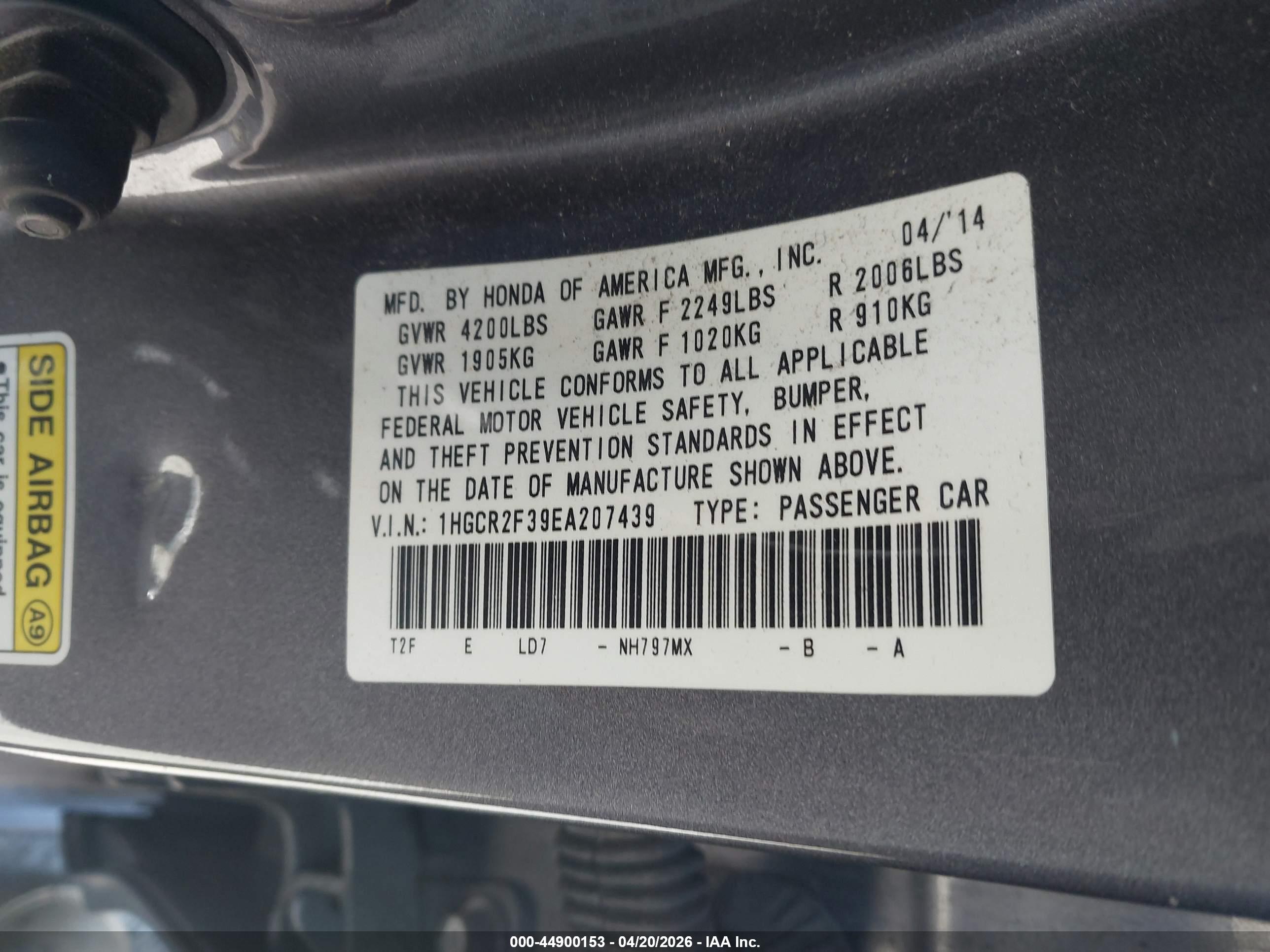 HONDA ACCORD image 9