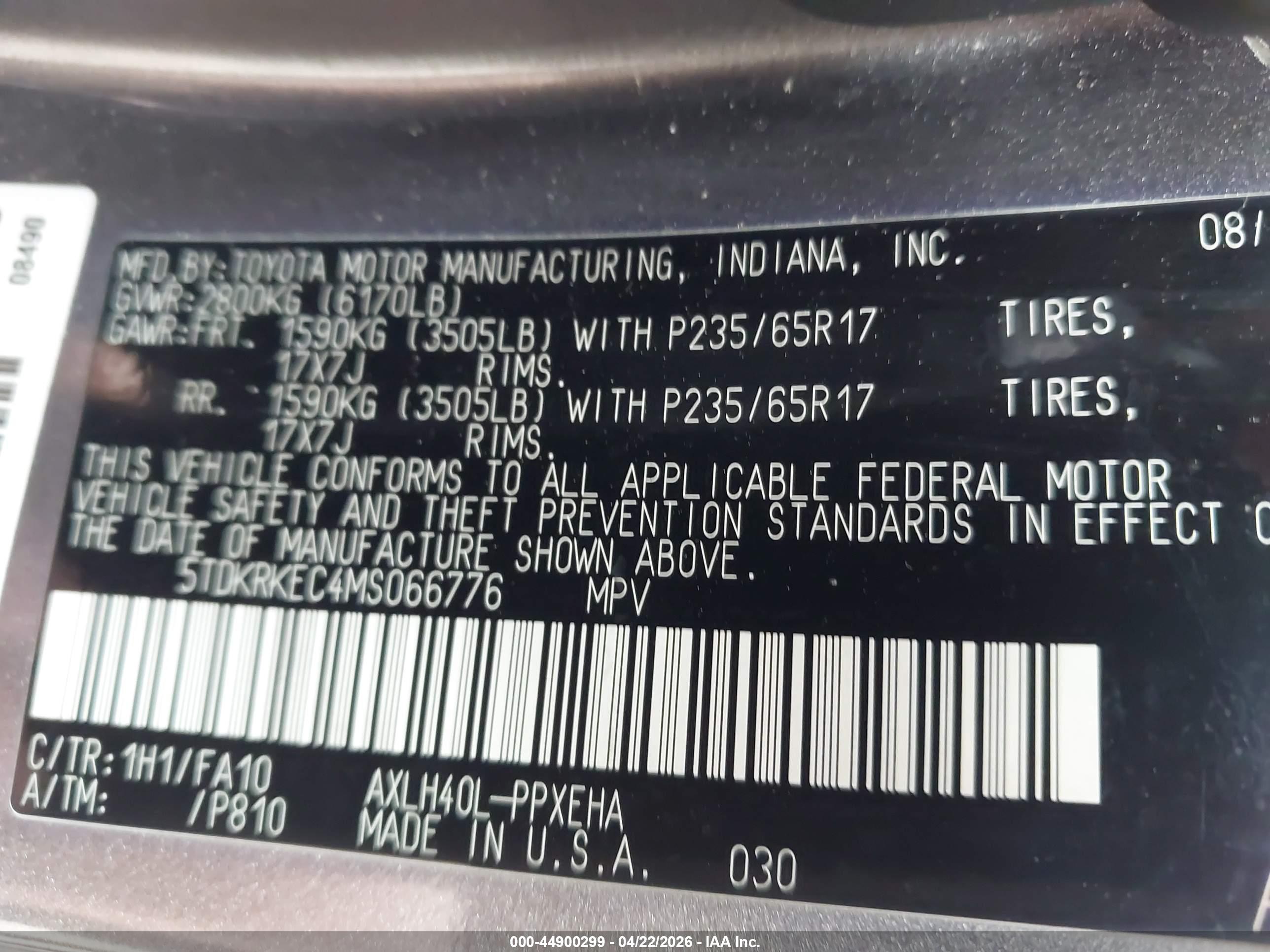 TOYOTA SIENNA image 9
