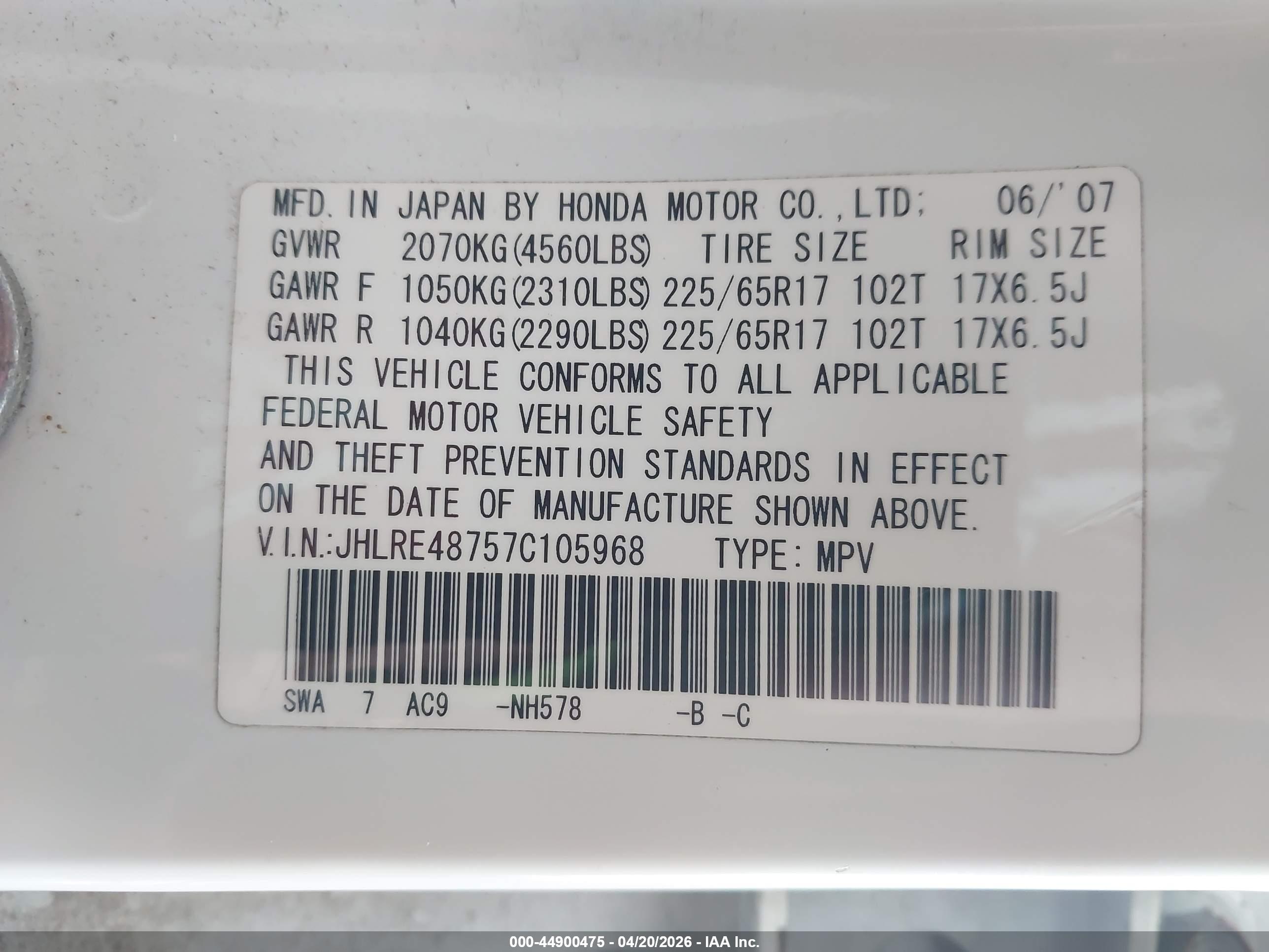 HONDA CR-V image 9