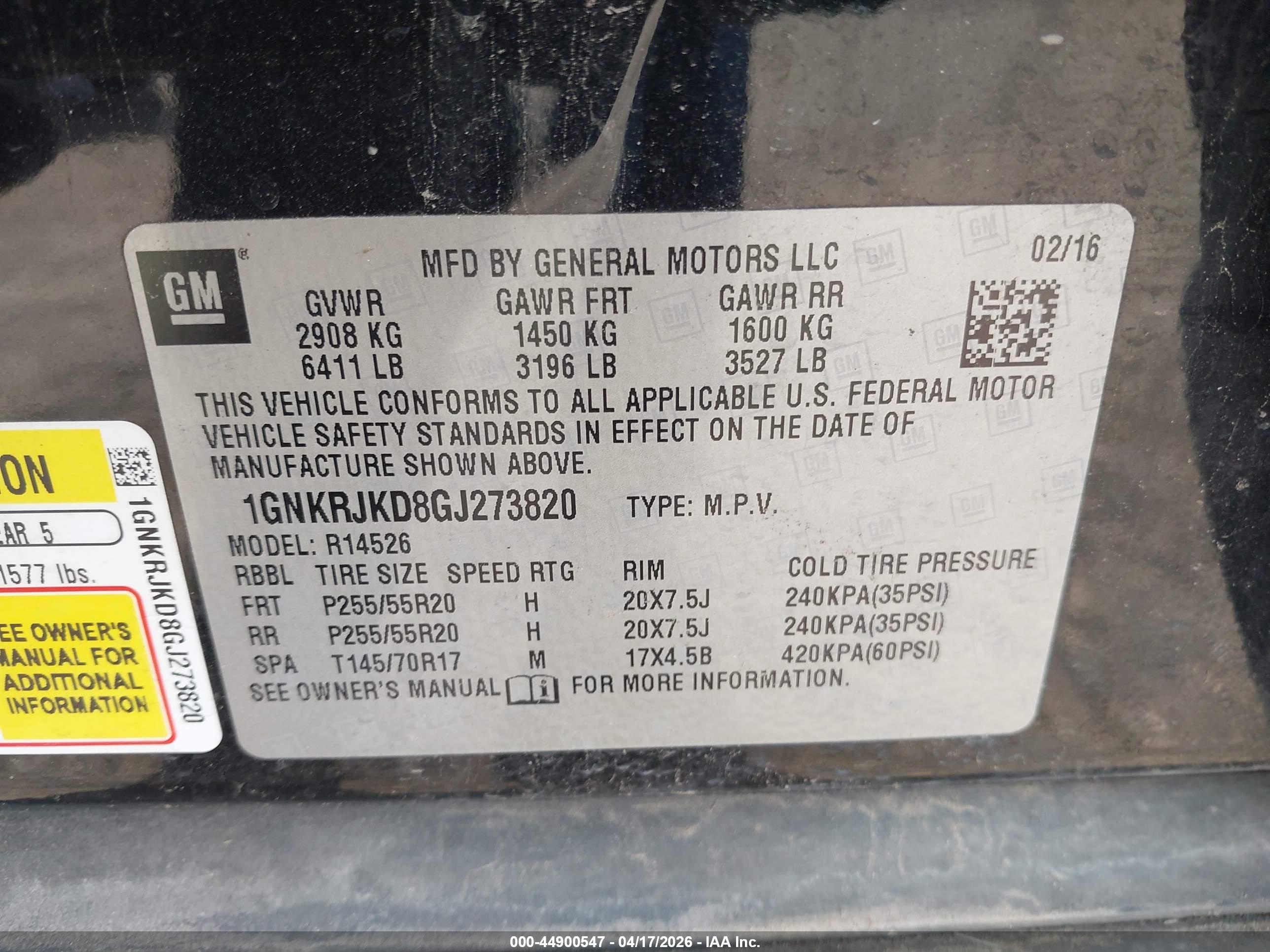 CHEVROLET TRAVERSE image 9