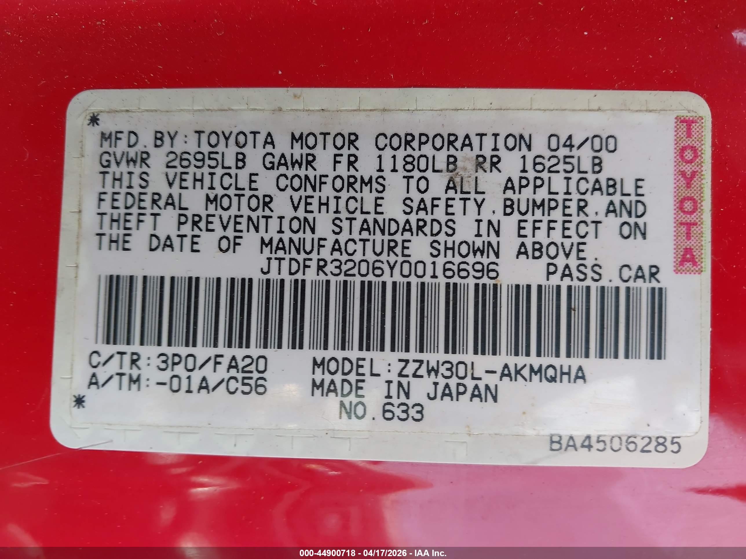 TOYOTA MR2 image 9