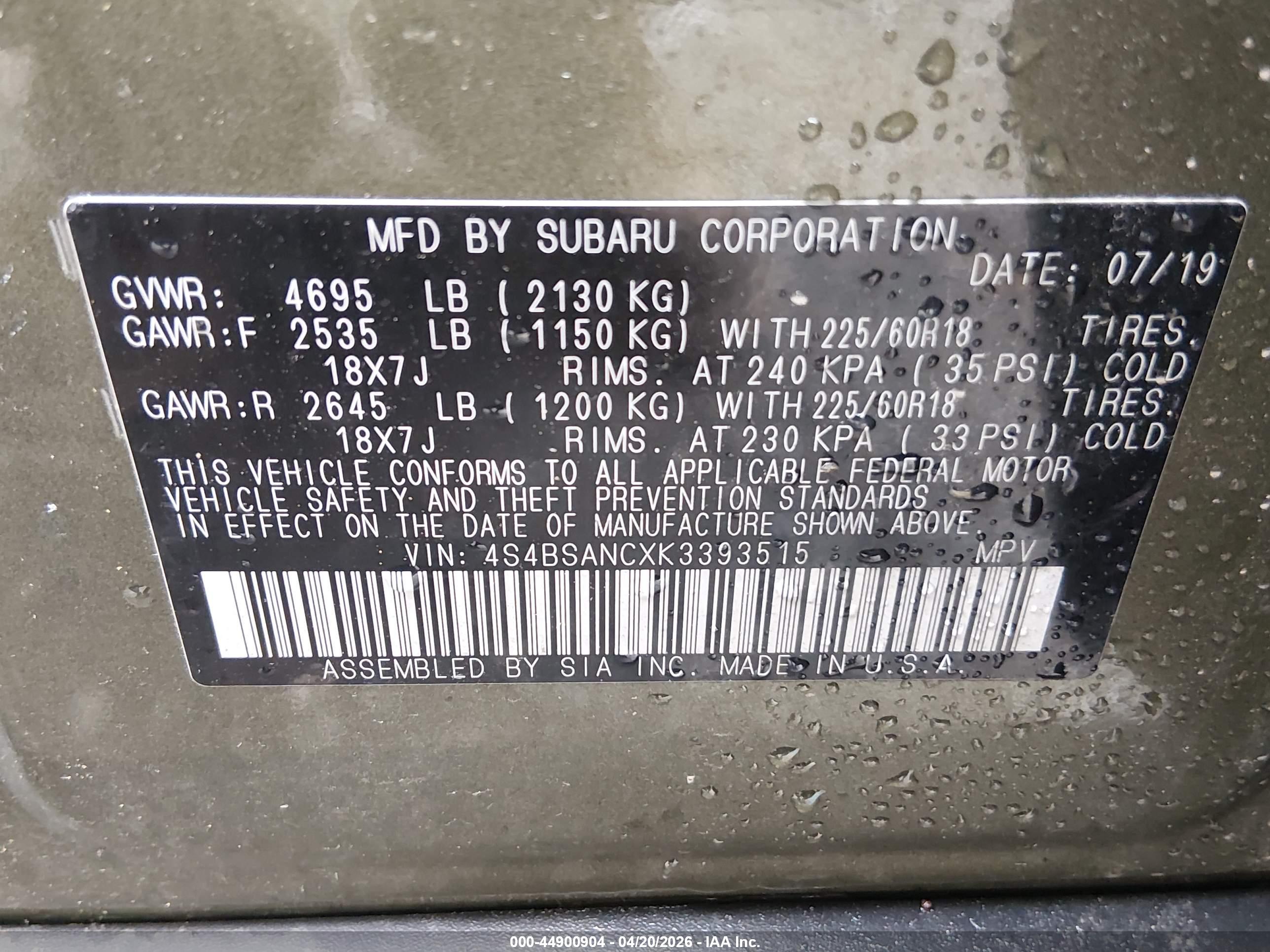 SUBARU OUTBACK image 9