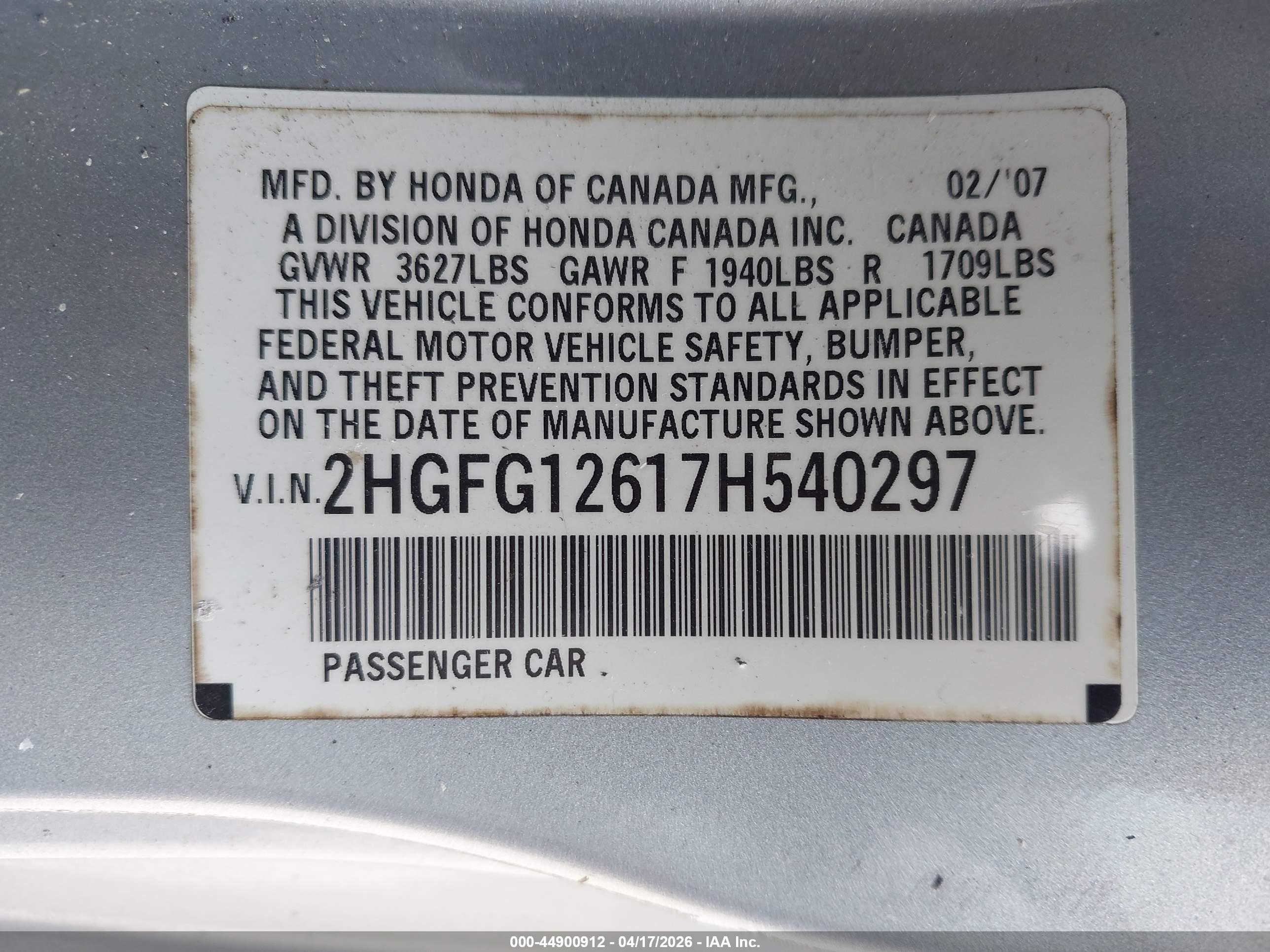 HONDA CIVIC image 9