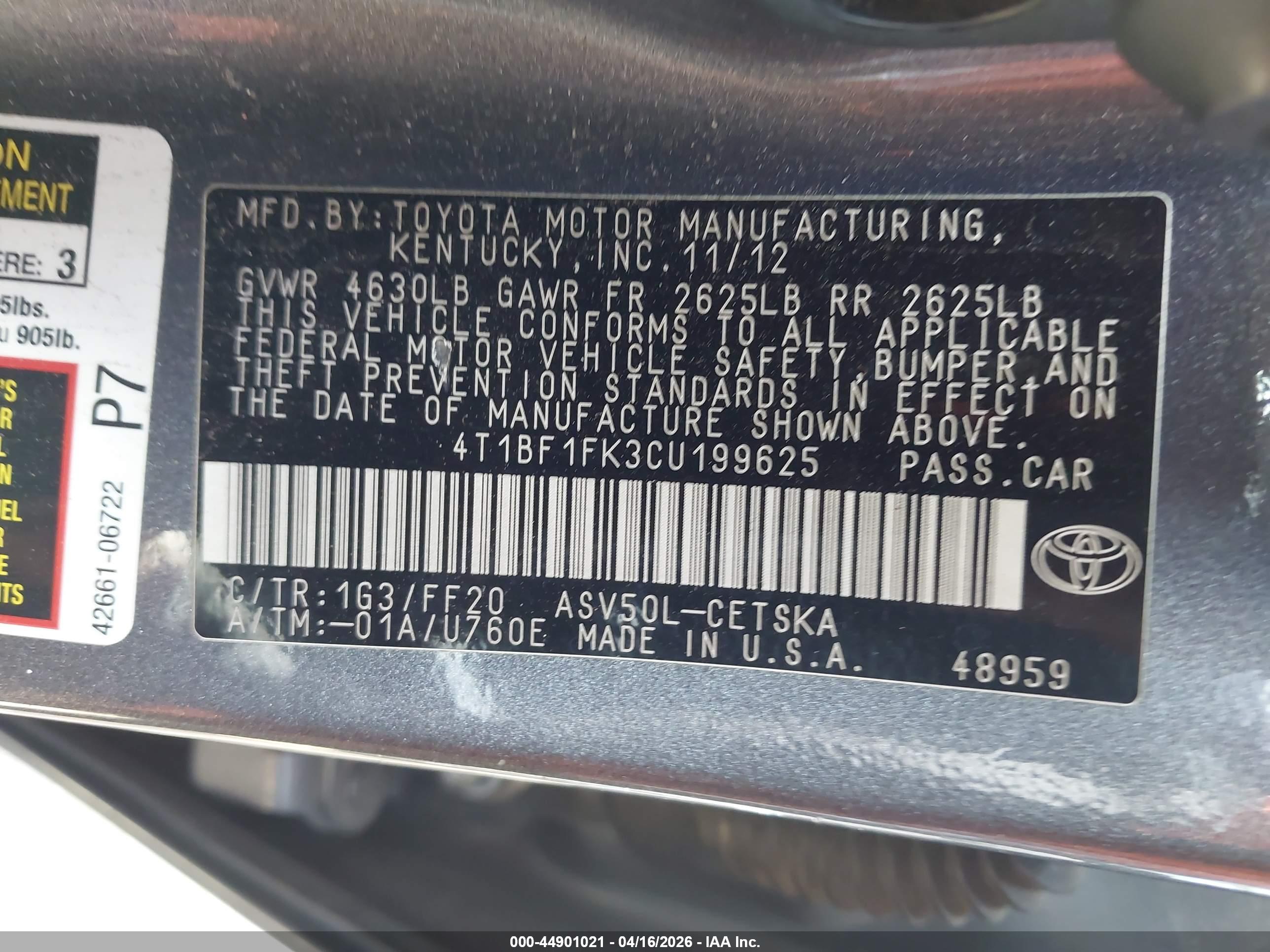 TOYOTA CAMRY image 9