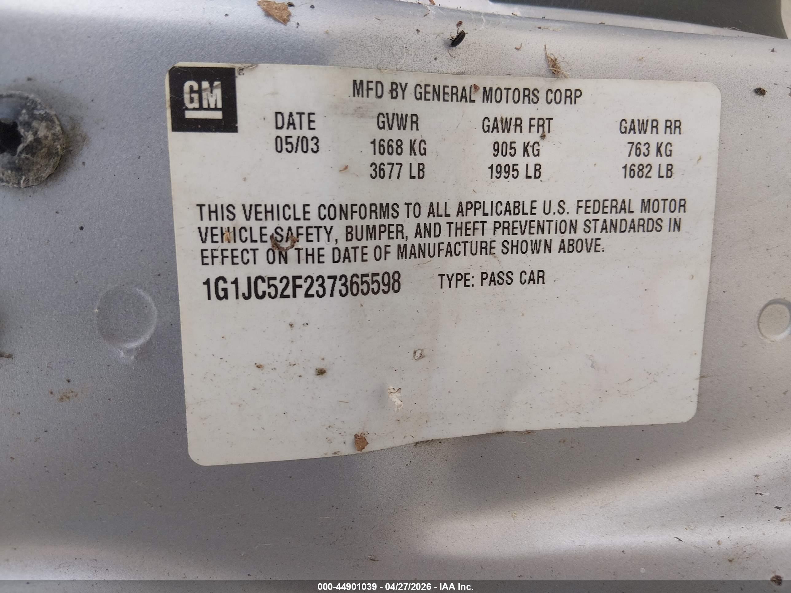 CHEVROLET CAVALIER image 9